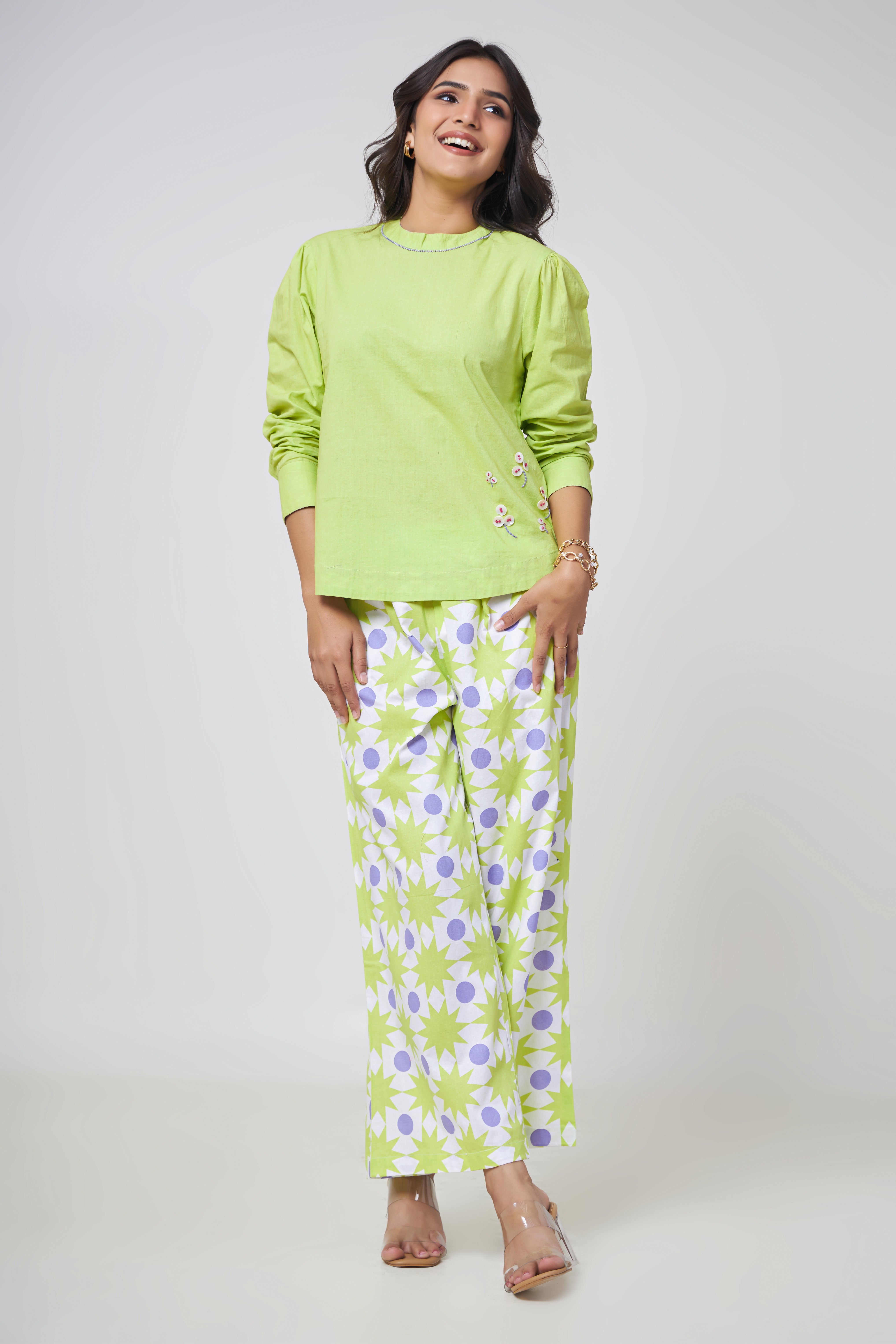 Kaira Meadow Embroidered Top