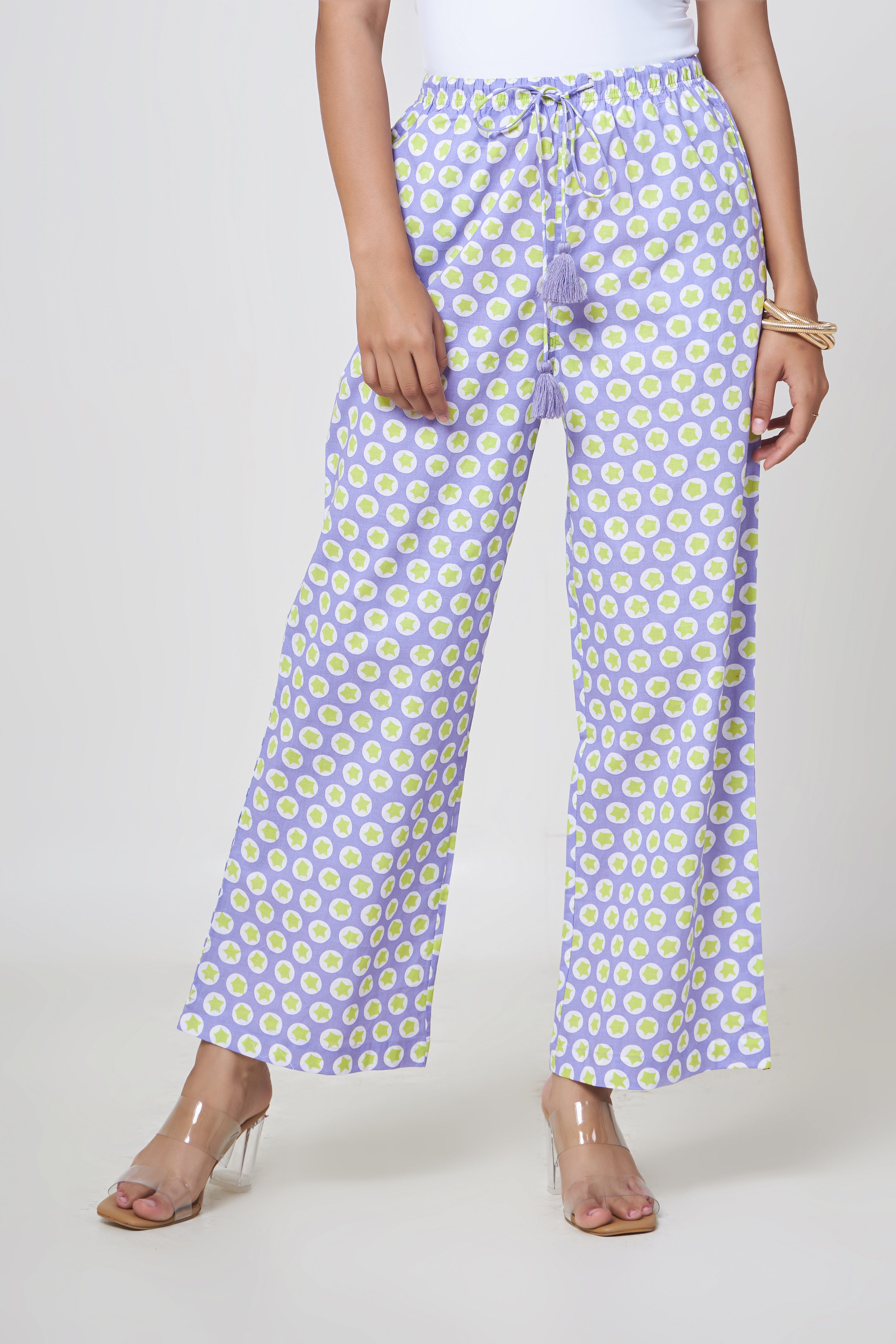 Riva Lilac Tassel Lounge Pants