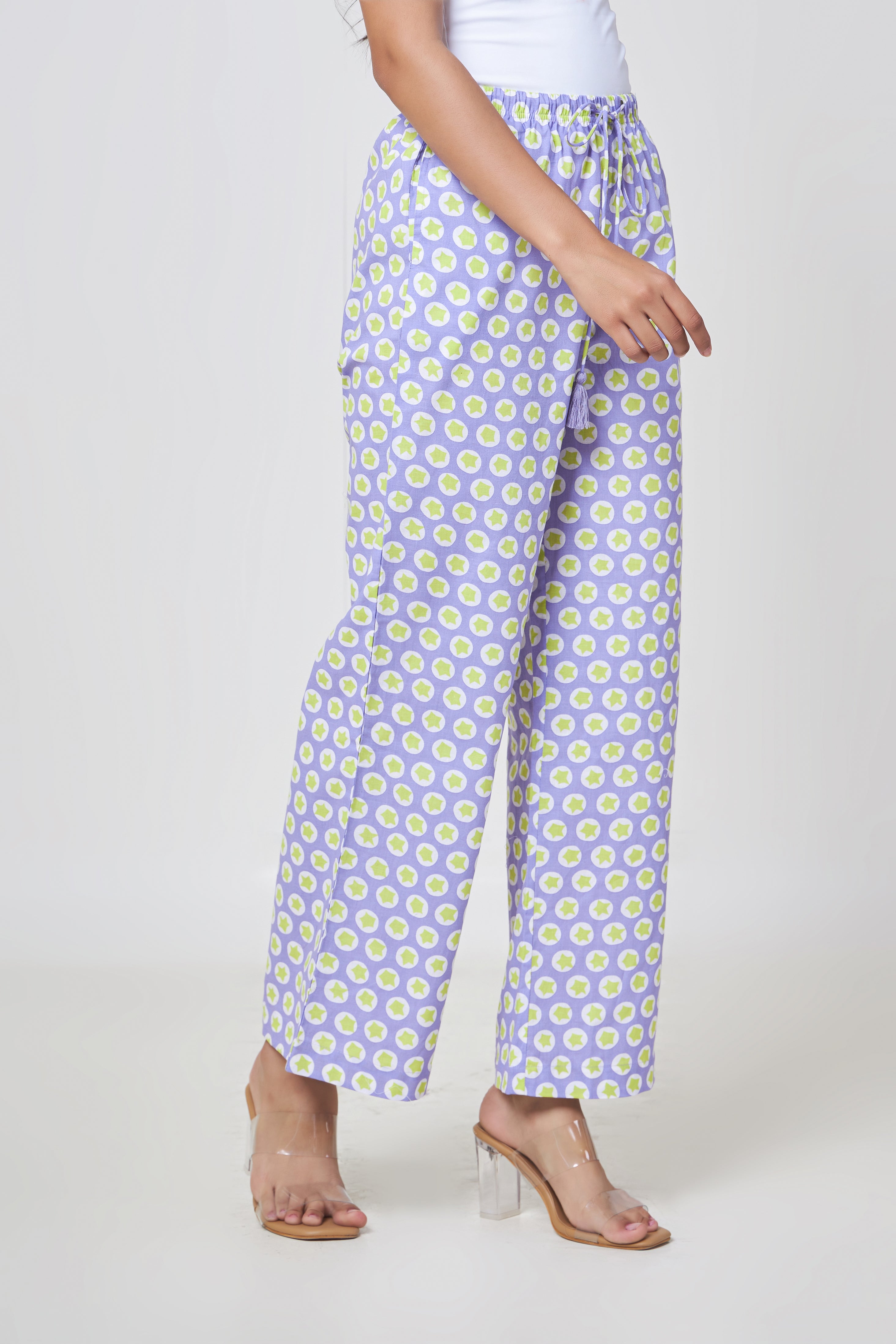 Riva Lilac Tassel Lounge Pants