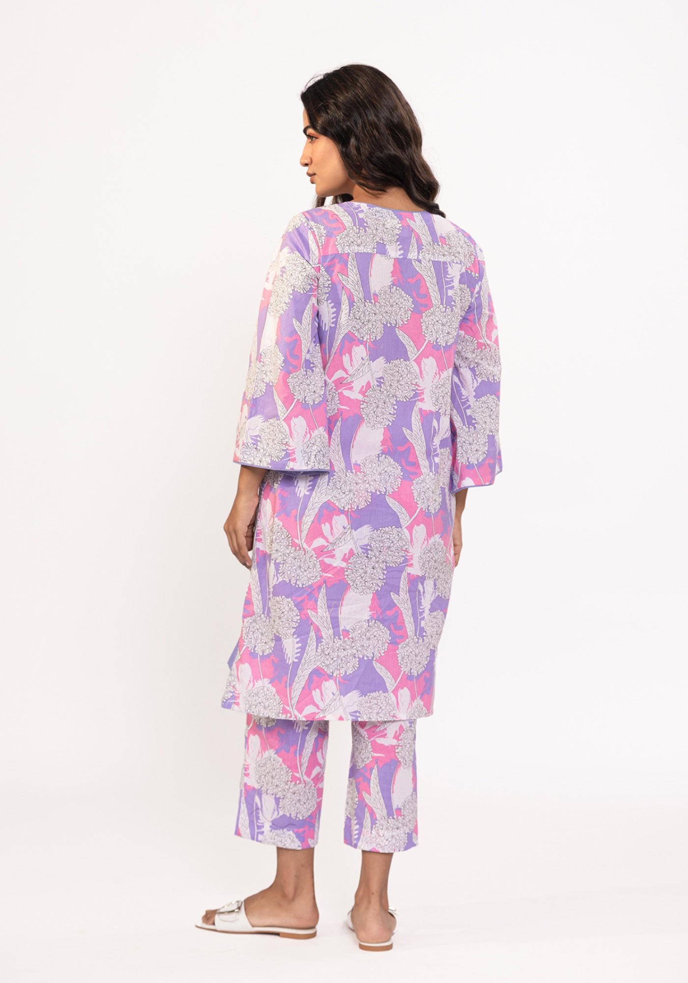 HARROZ PURPLE FLUER TUNIC