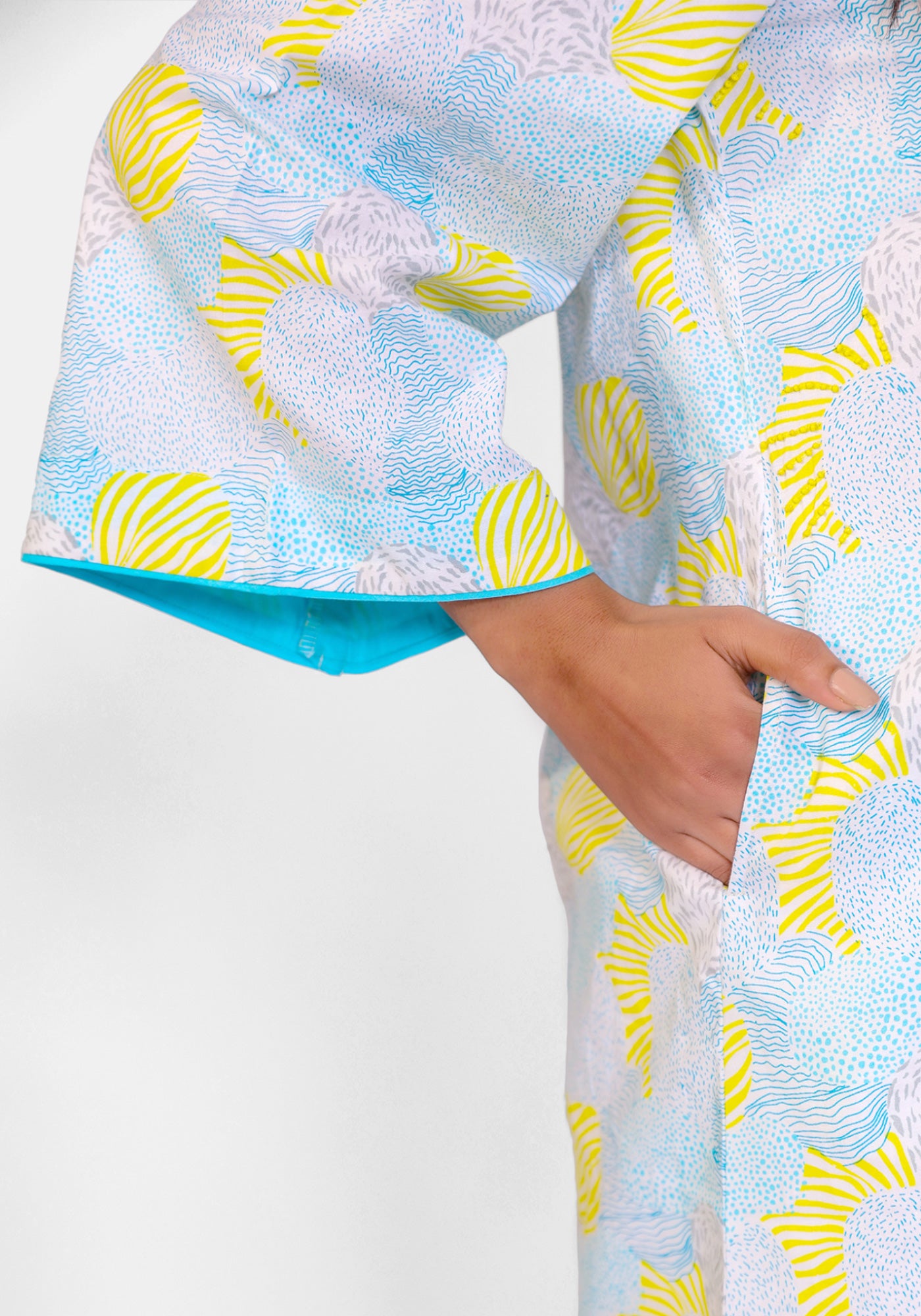 HARROZ YELLOW FLUER TUNIC