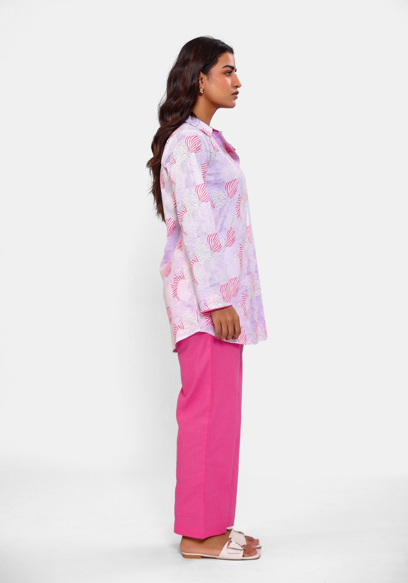 HARROZ BLOOM FLAP PINK TUNIC