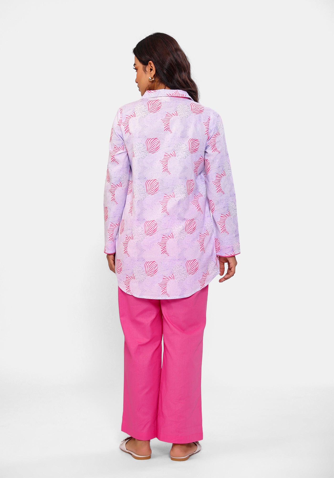HARROZ BLOOM FLAP PINK TUNIC