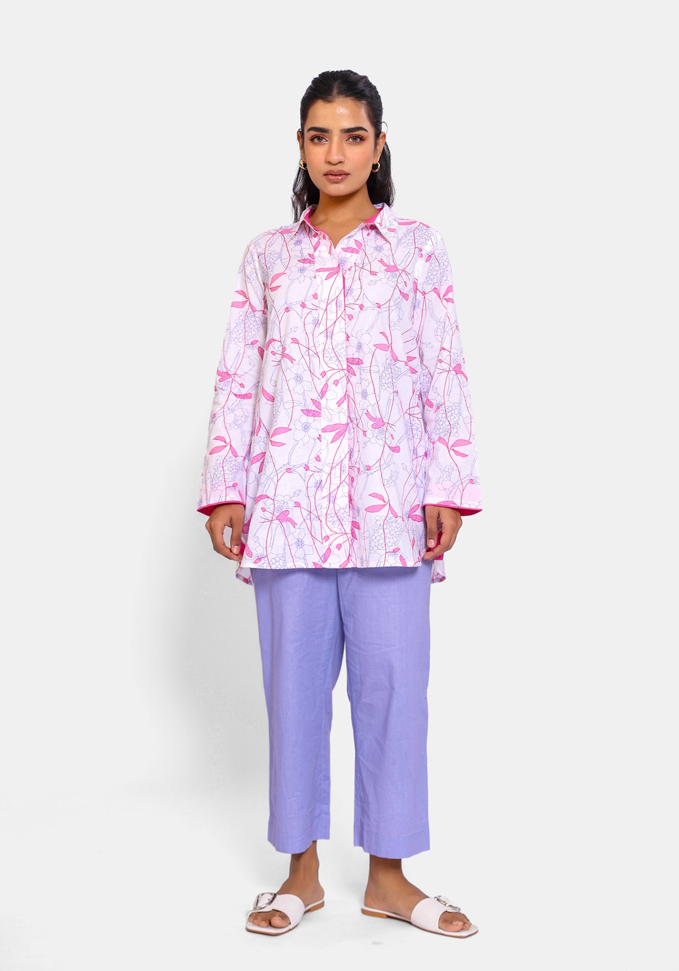 HARROZ PINK PRINTED SHIRT