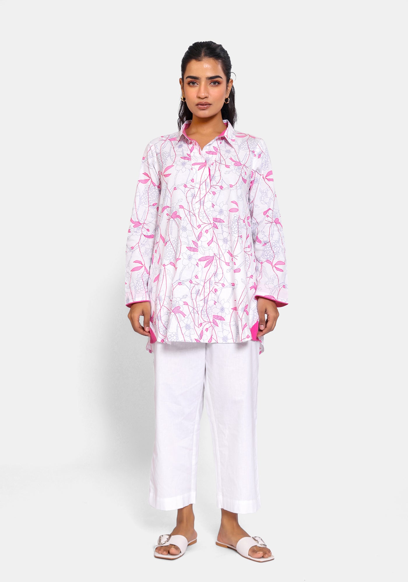 HARROZ PINK PRINTED SHIRT