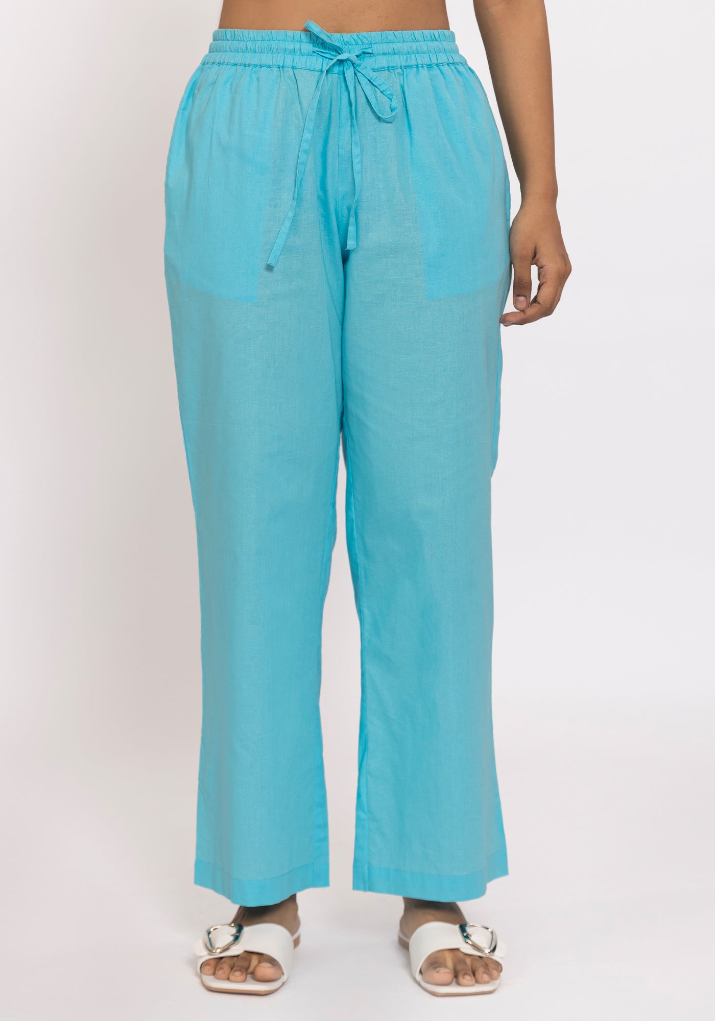 HARROZ SOLID TEAL PANT