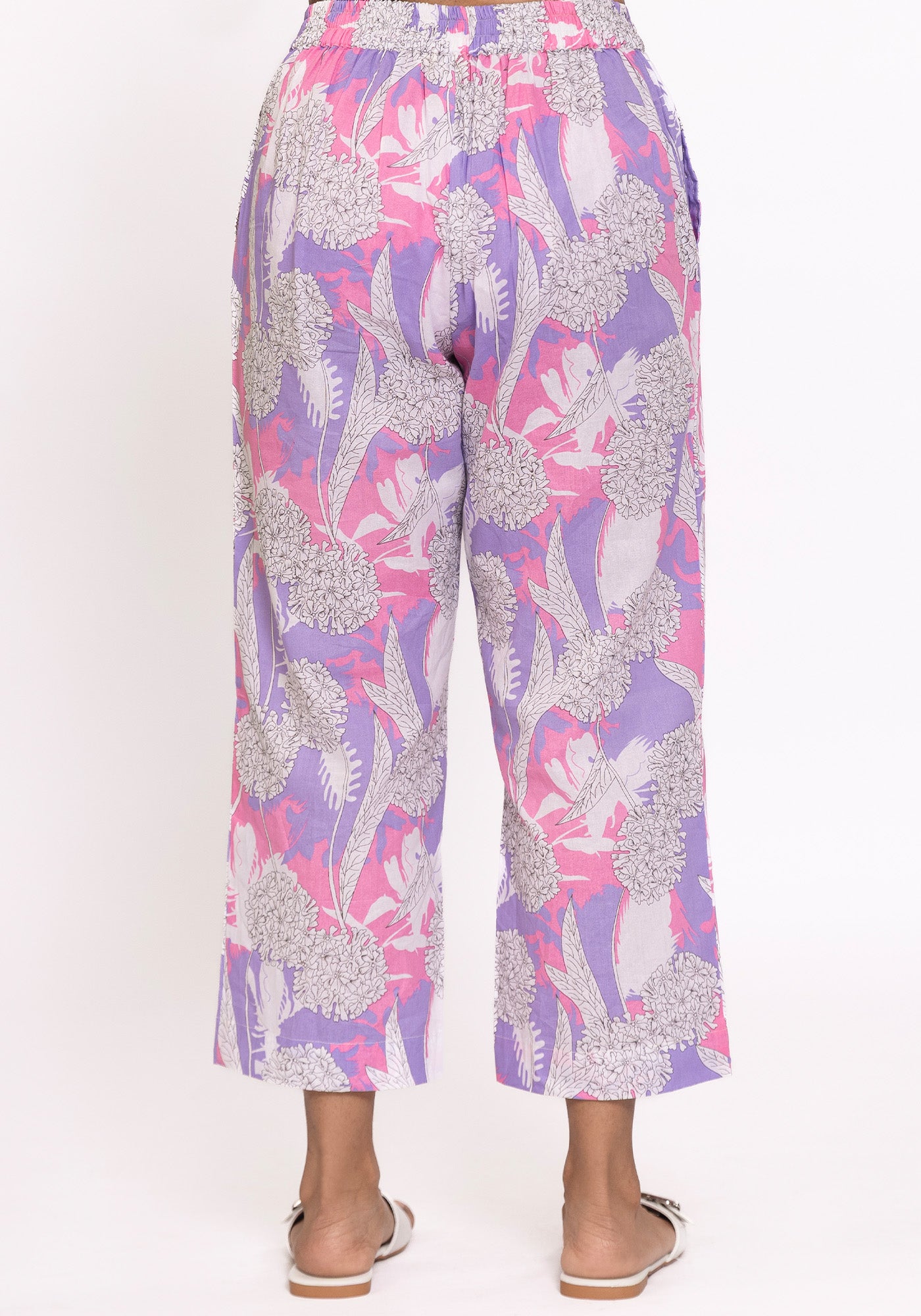 HARROZ PURPLE AOP PANT