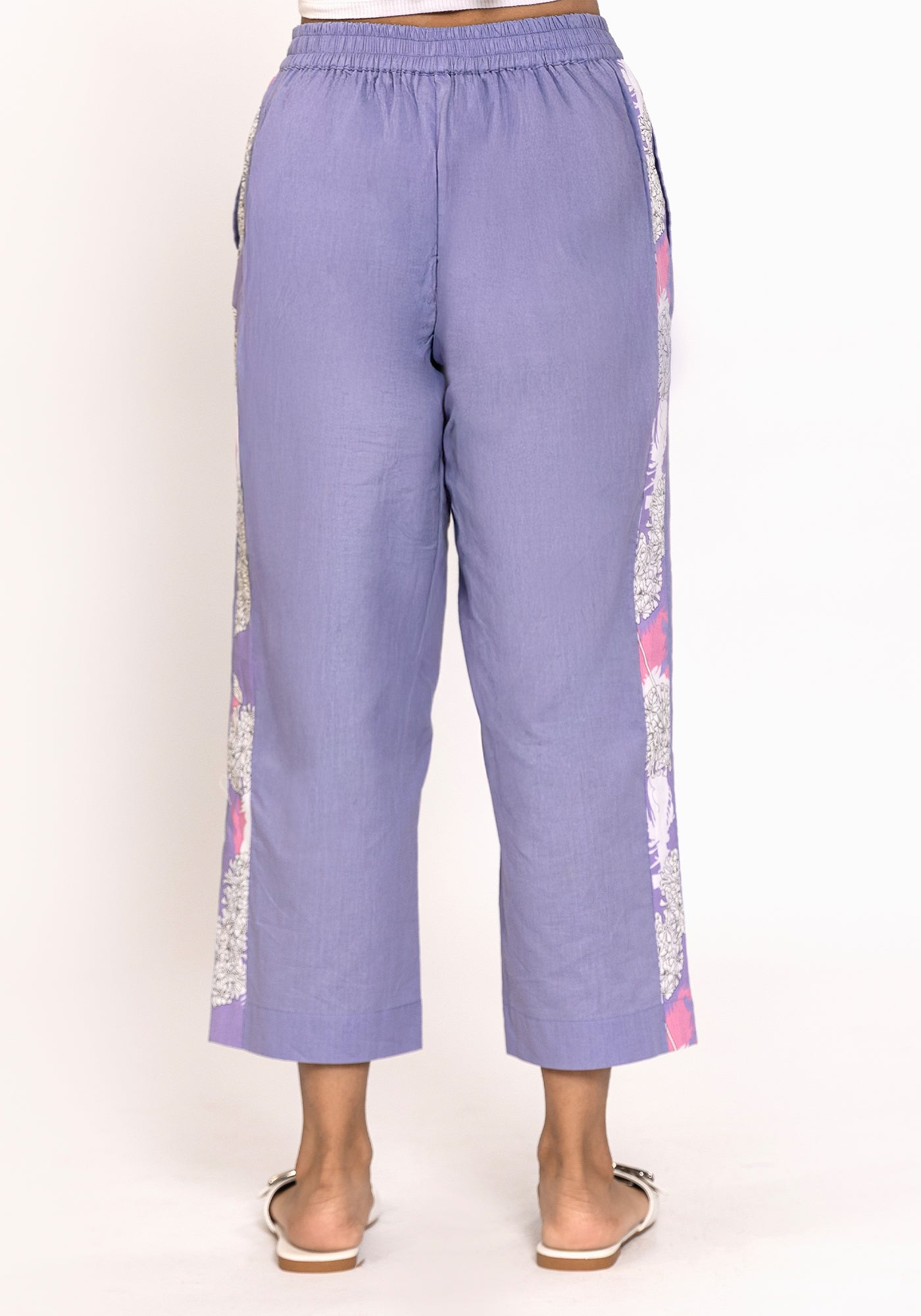 HARROZ SIDE STRIP CULLOTTE PURPLE
