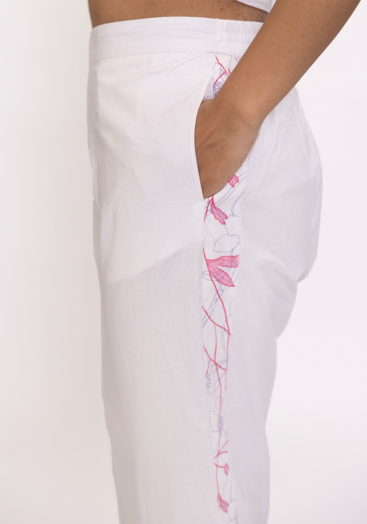 HARROZ SIDE STRIP CULLOTTE PINK