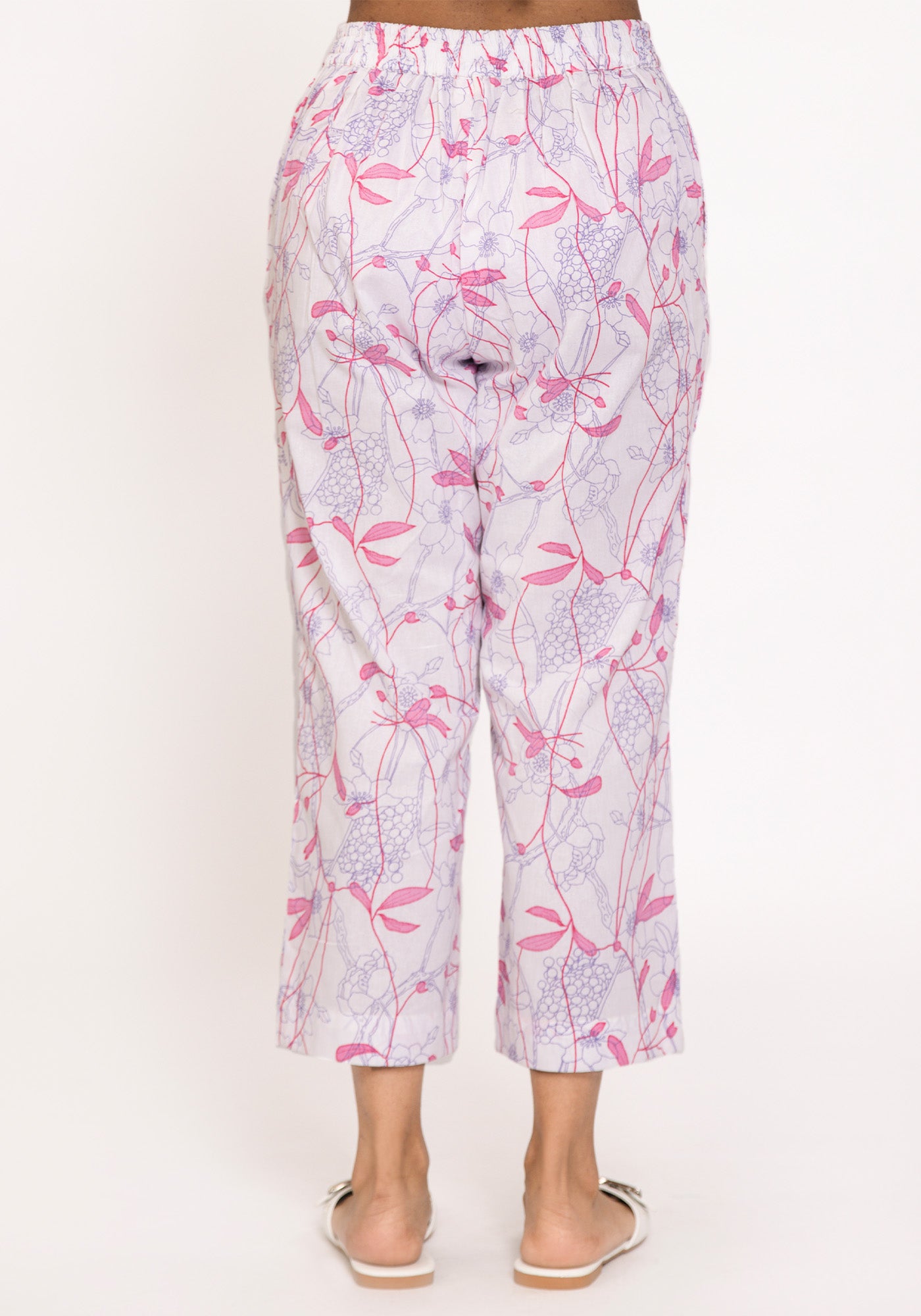 HARROZ WHITE AOP PANT