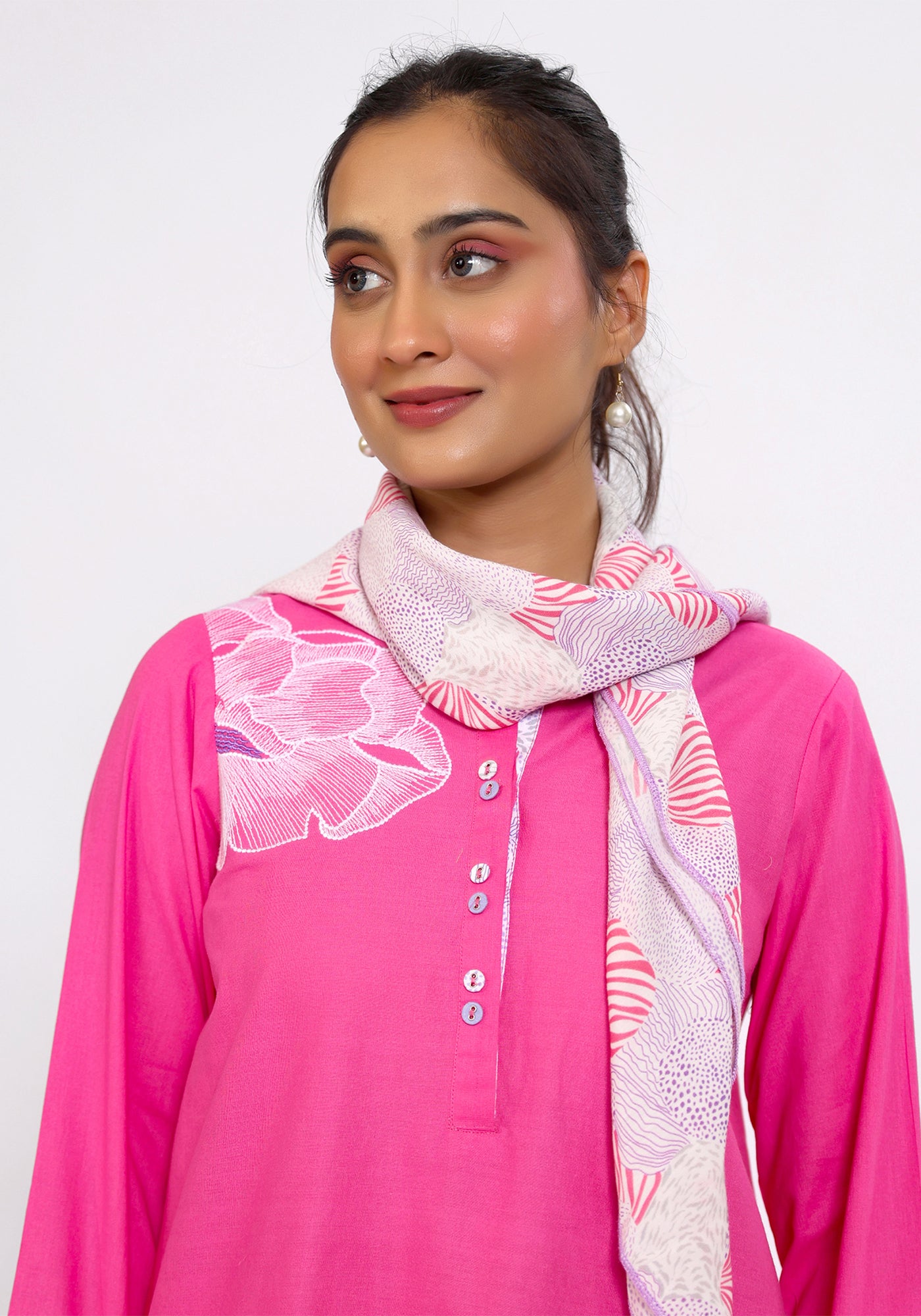 HARROZ TASSEL SLEEVE PINK KURTA