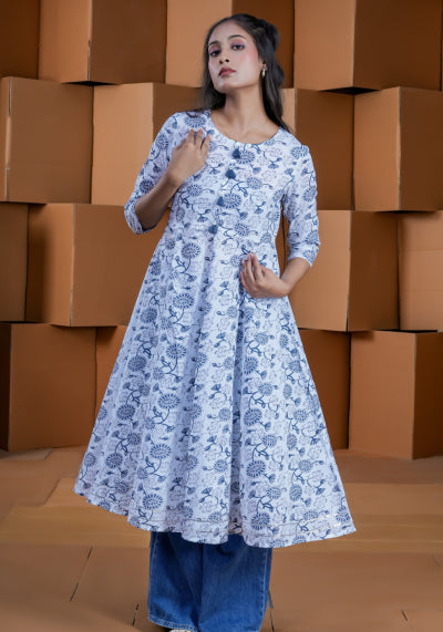 RADHIKA LONG KURTA WITH TASSEL