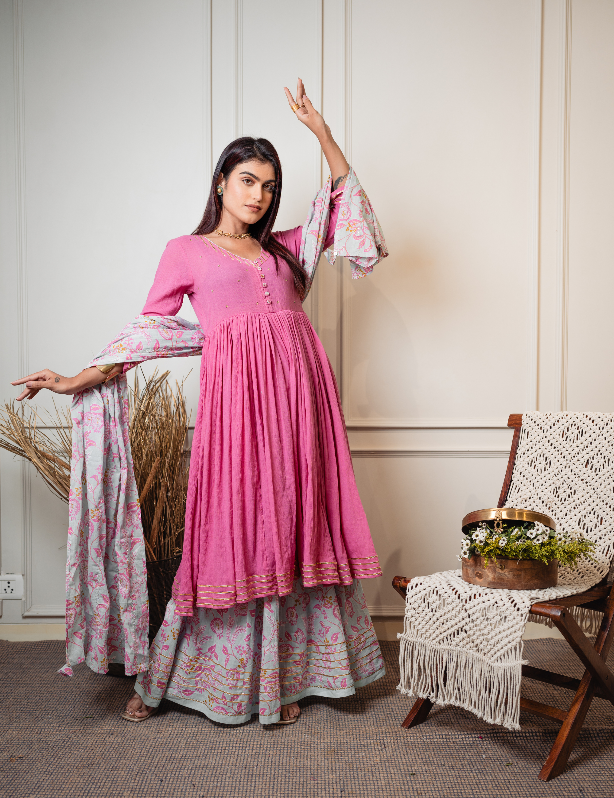 SHRESTHA 3 PC KURTA SET