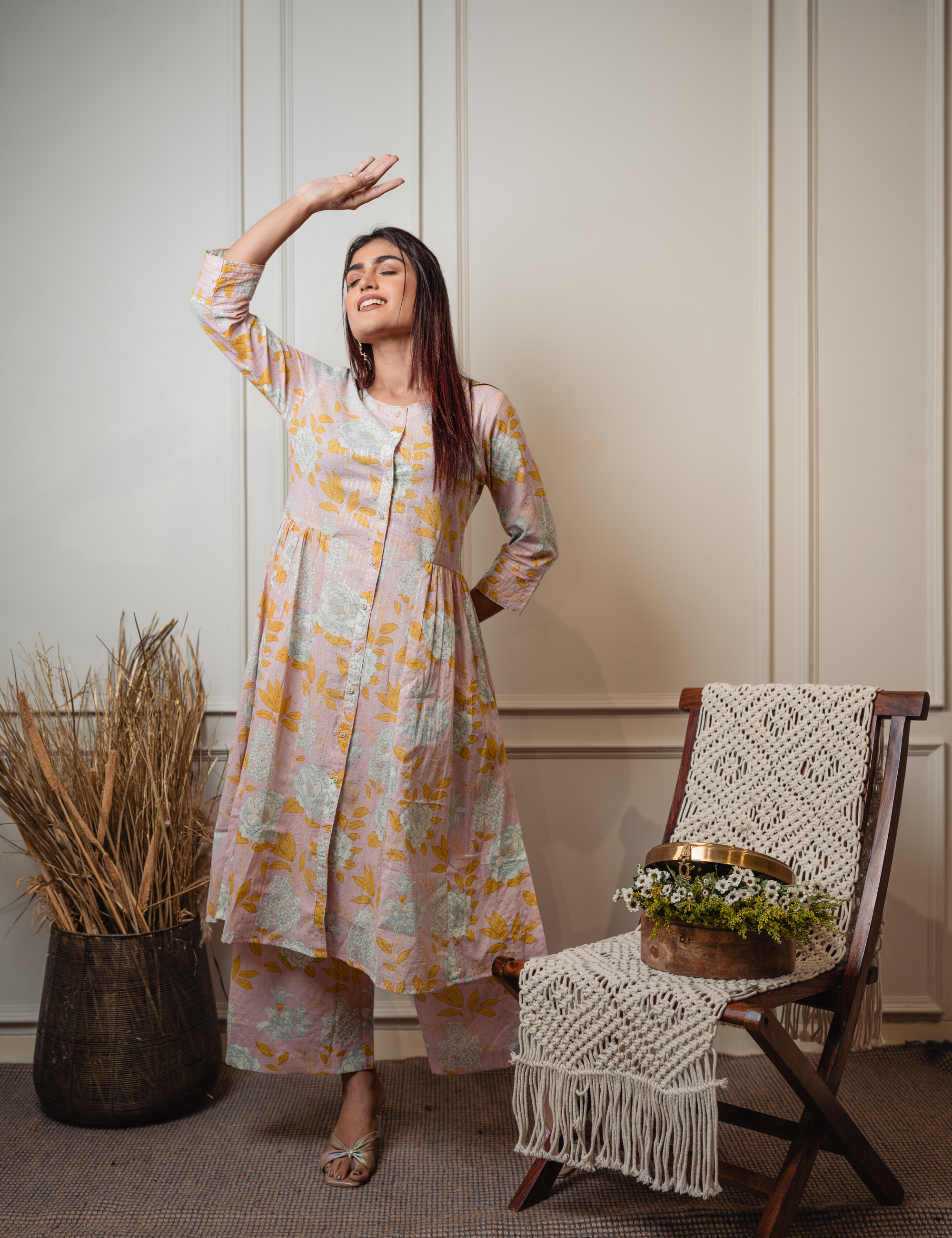 LAILA PRINTED 2 PC KURTA SET
