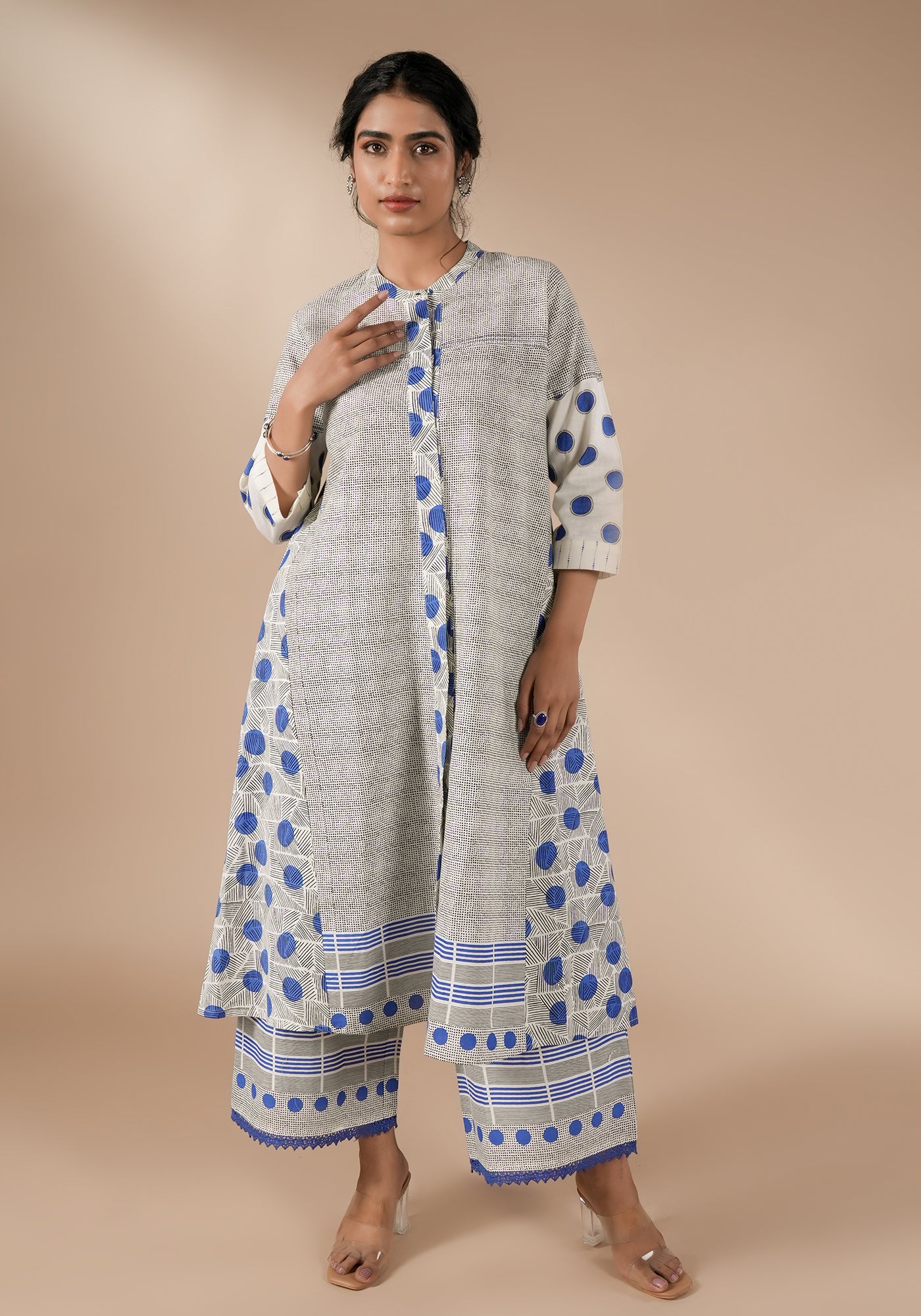 BINDU MULTI PRINT FIT & FLARE KURTA