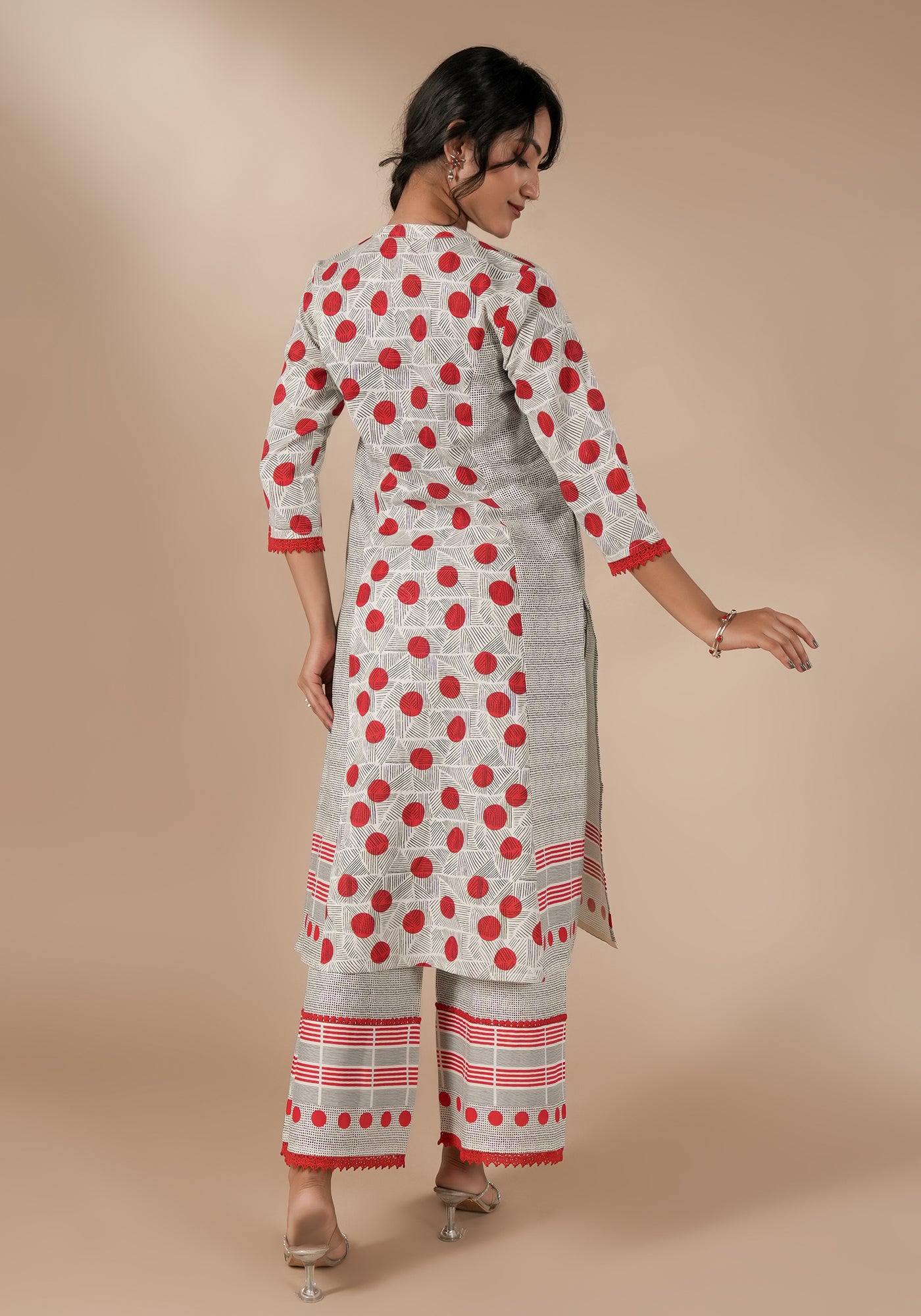 BINDU 3 PANEL KURTA WITH PLACKET