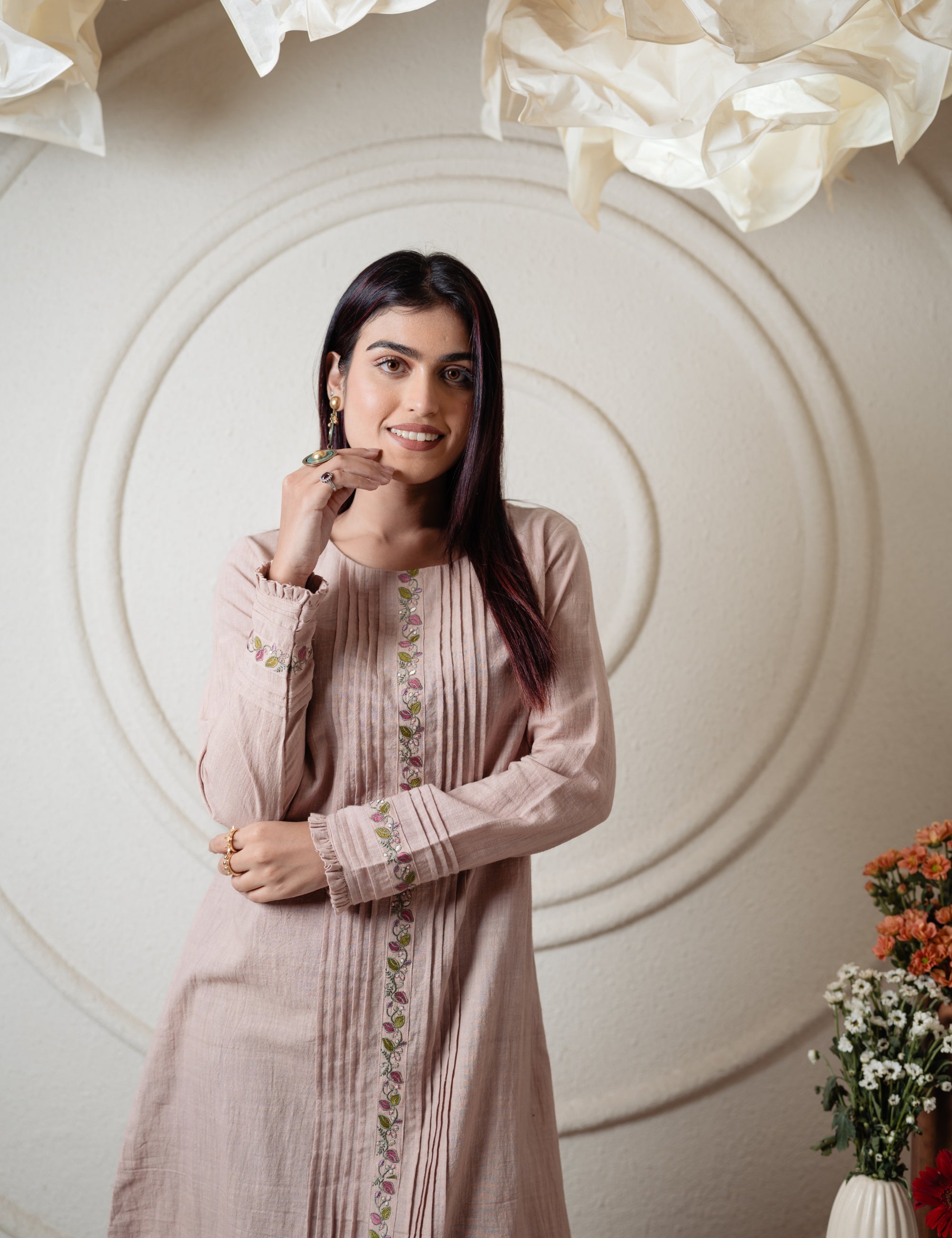 AKIRA FAWN DRESSY TUNIC