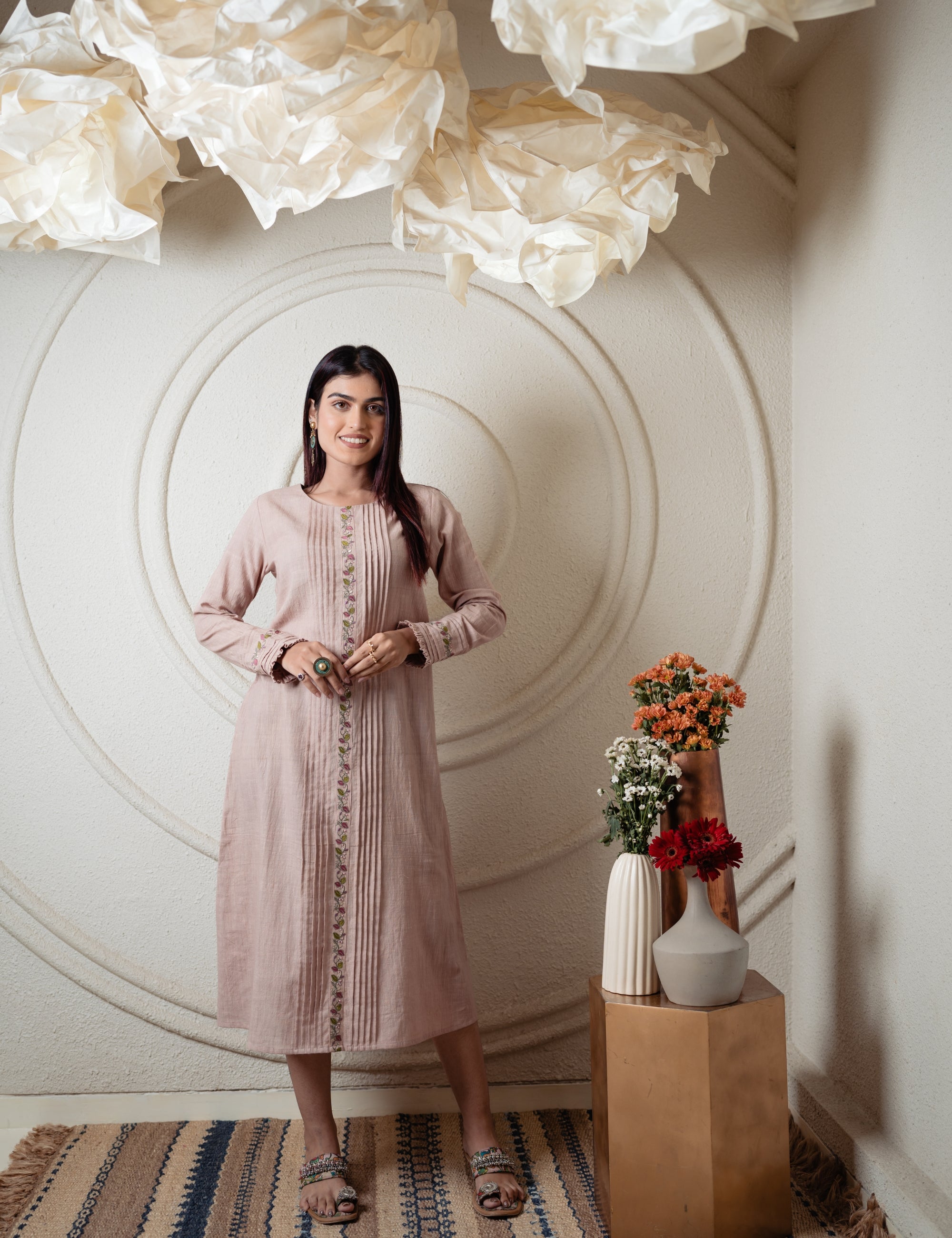 AKIRA FAWN DRESSY TUNIC