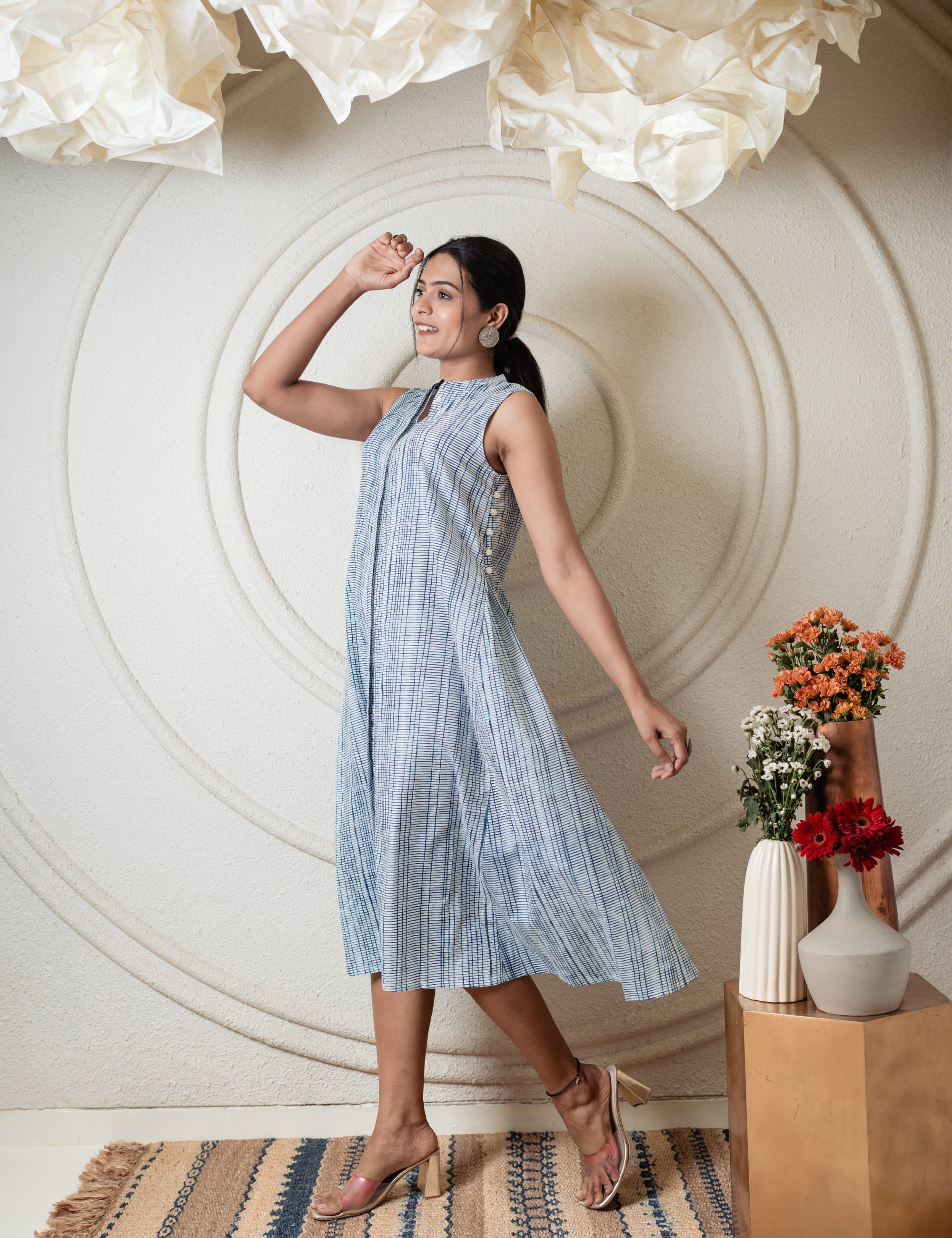 AMY SIDE BUTTONDOWN DRESS