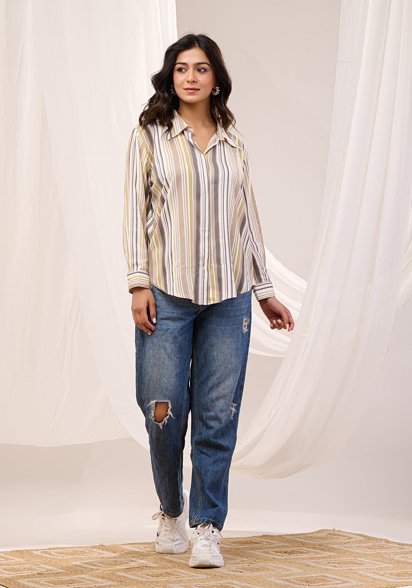 URBAN STRIPES PRINTED SHIRT