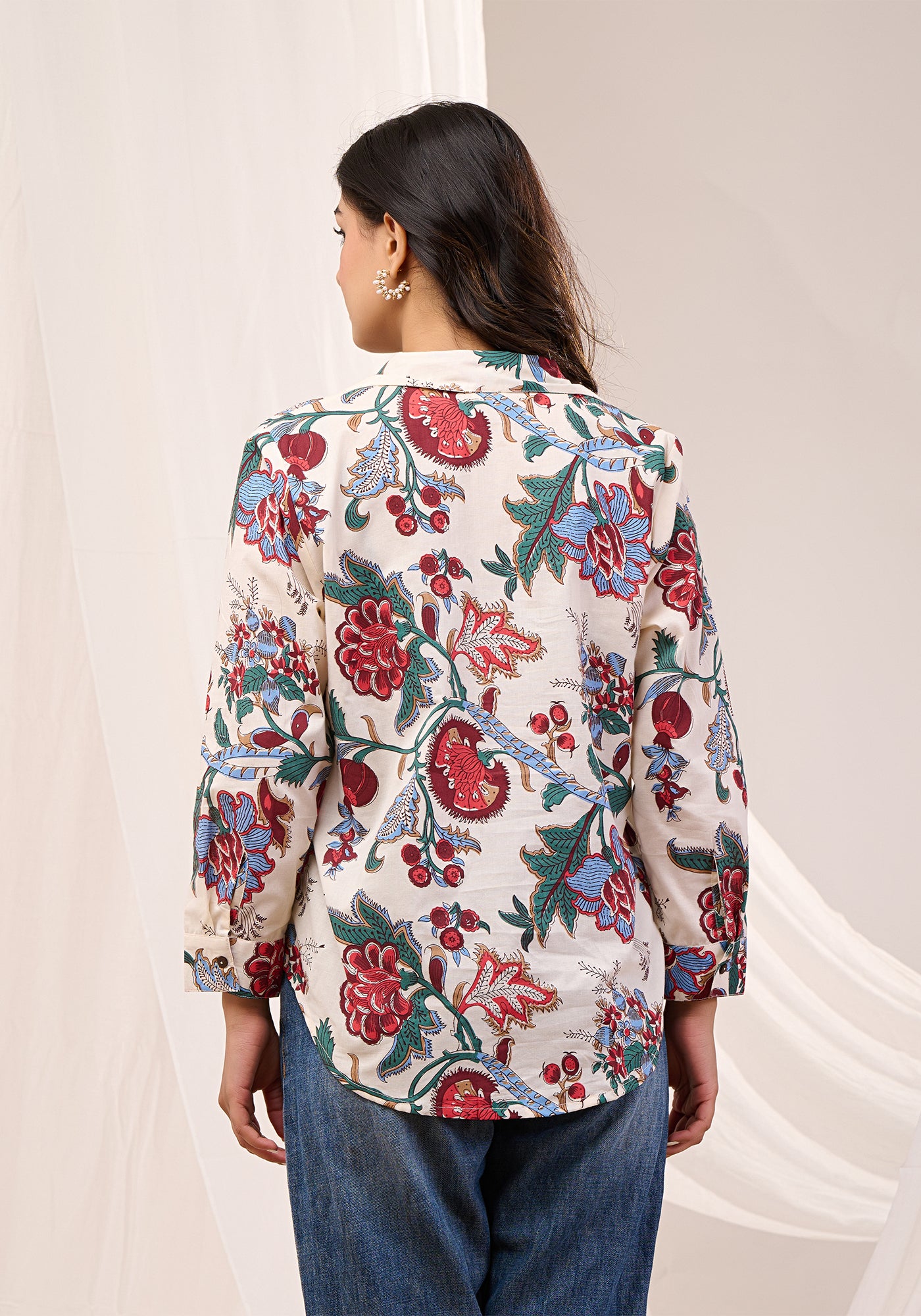 ENCHANTED GARDEN BUTTON DOWN SHIRT