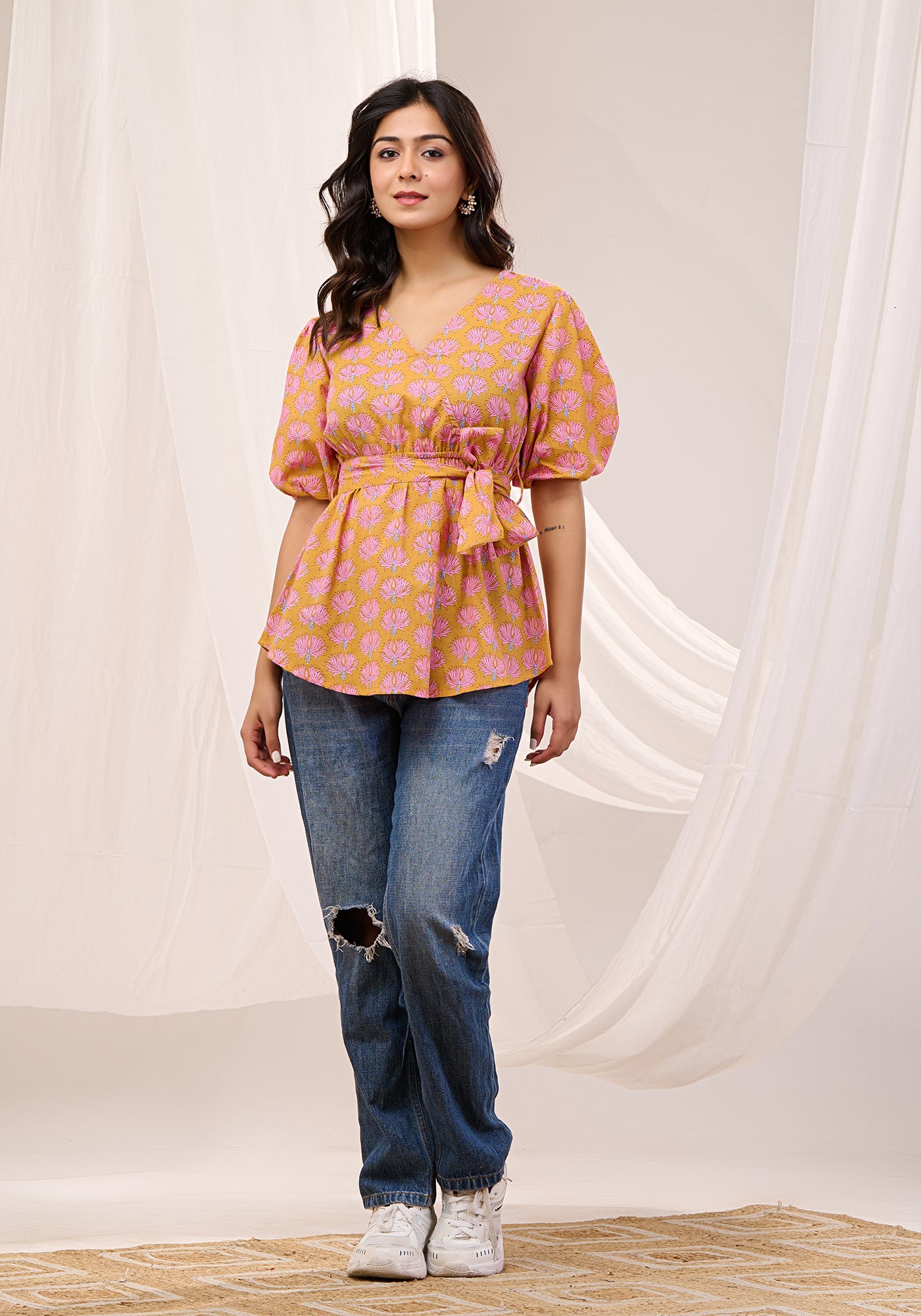 SPRING WHISPER WRAP TOP
