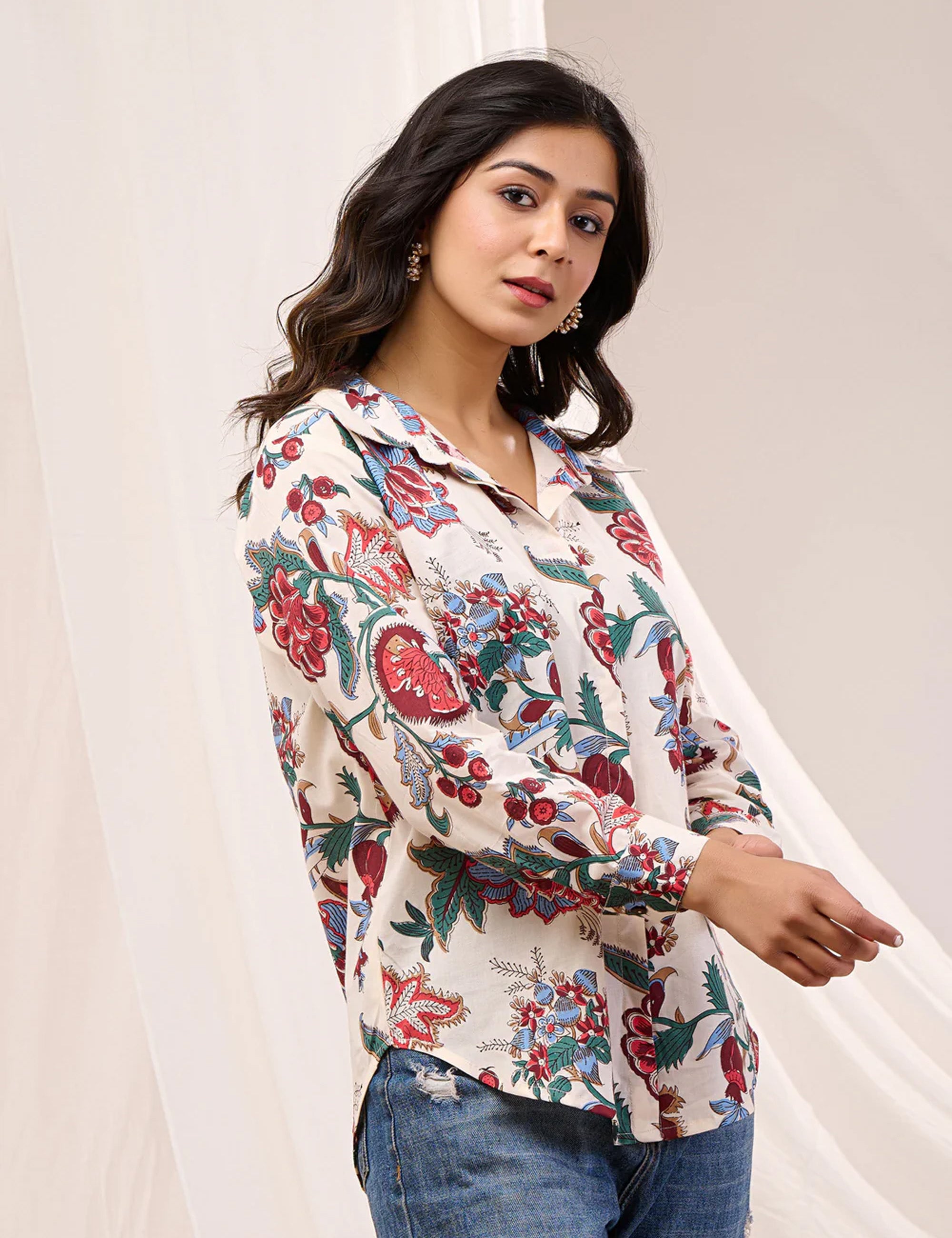ENCHANTED GARDEN BUTTON DOWN SHIRT