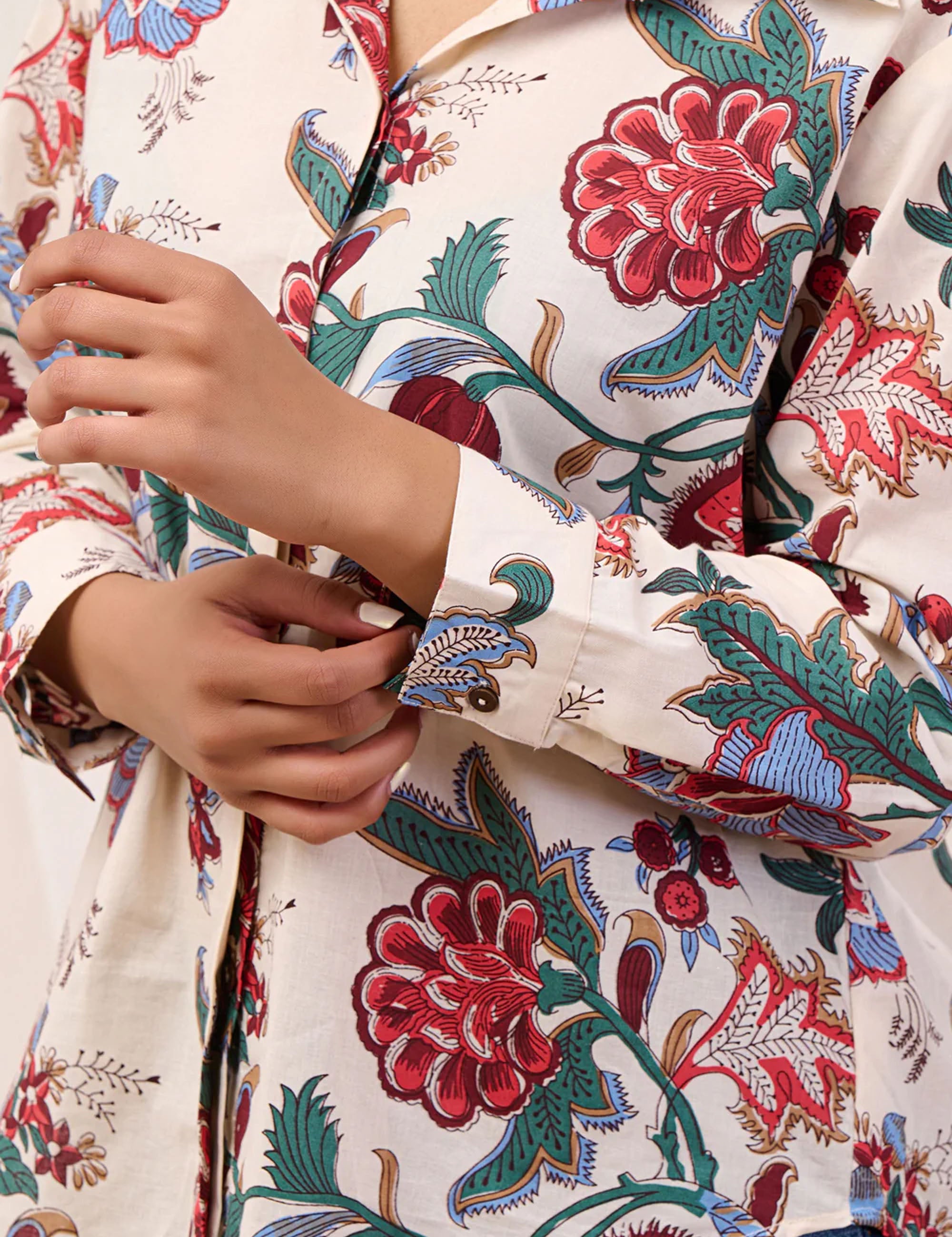ENCHANTED GARDEN BUTTON DOWN SHIRT