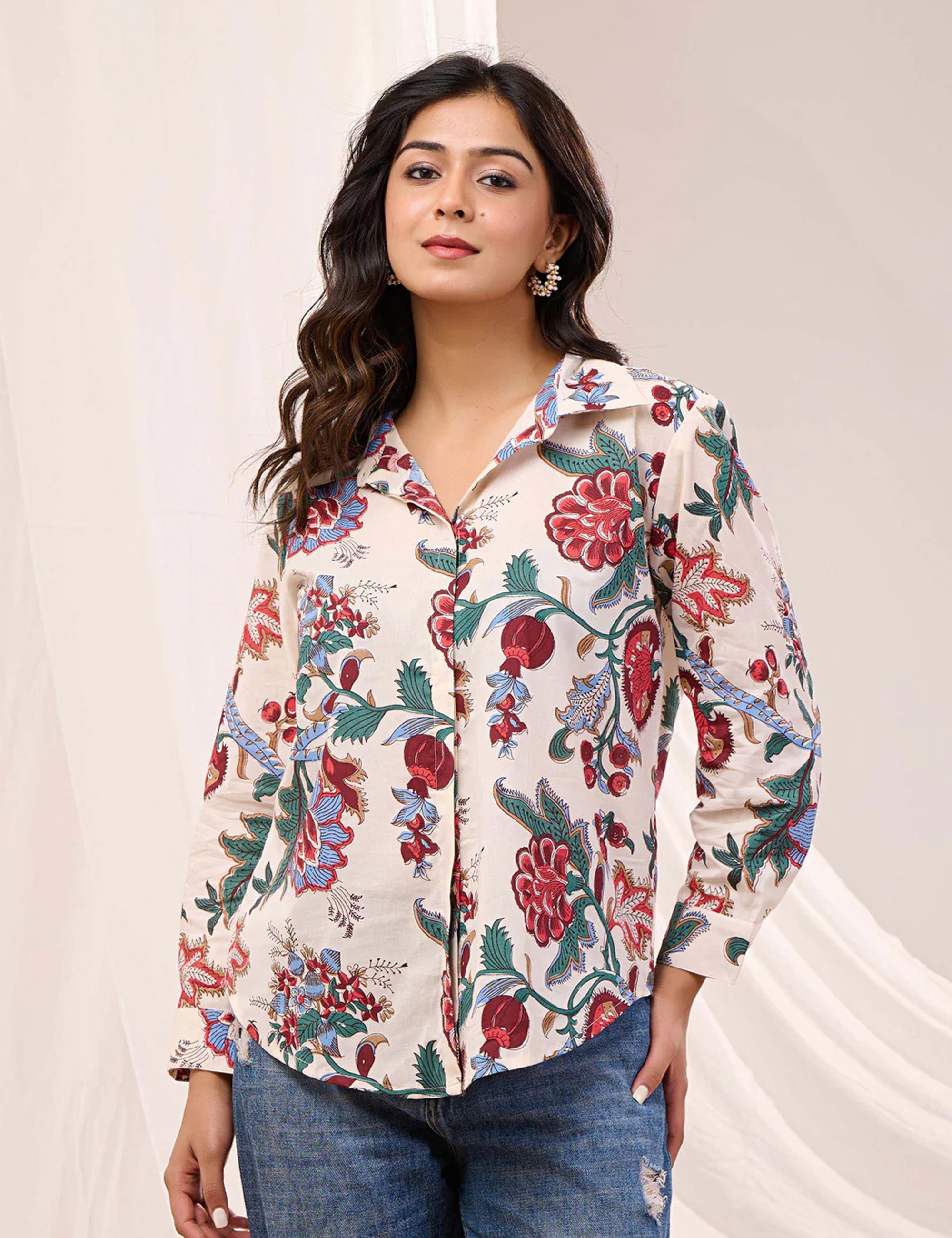 ENCHANTED GARDEN BUTTON DOWN SHIRT