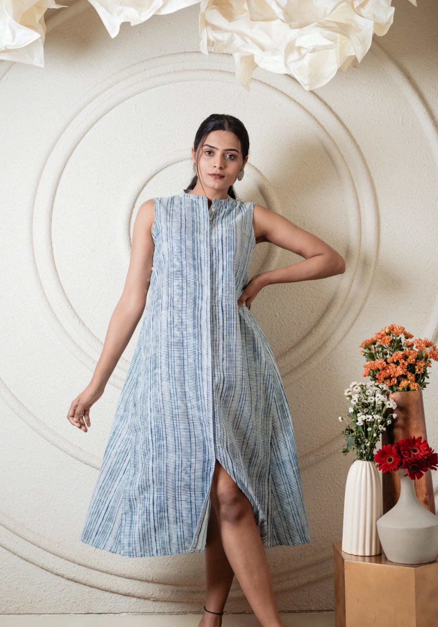 AMY SIDE BUTTONDOWN DRESS