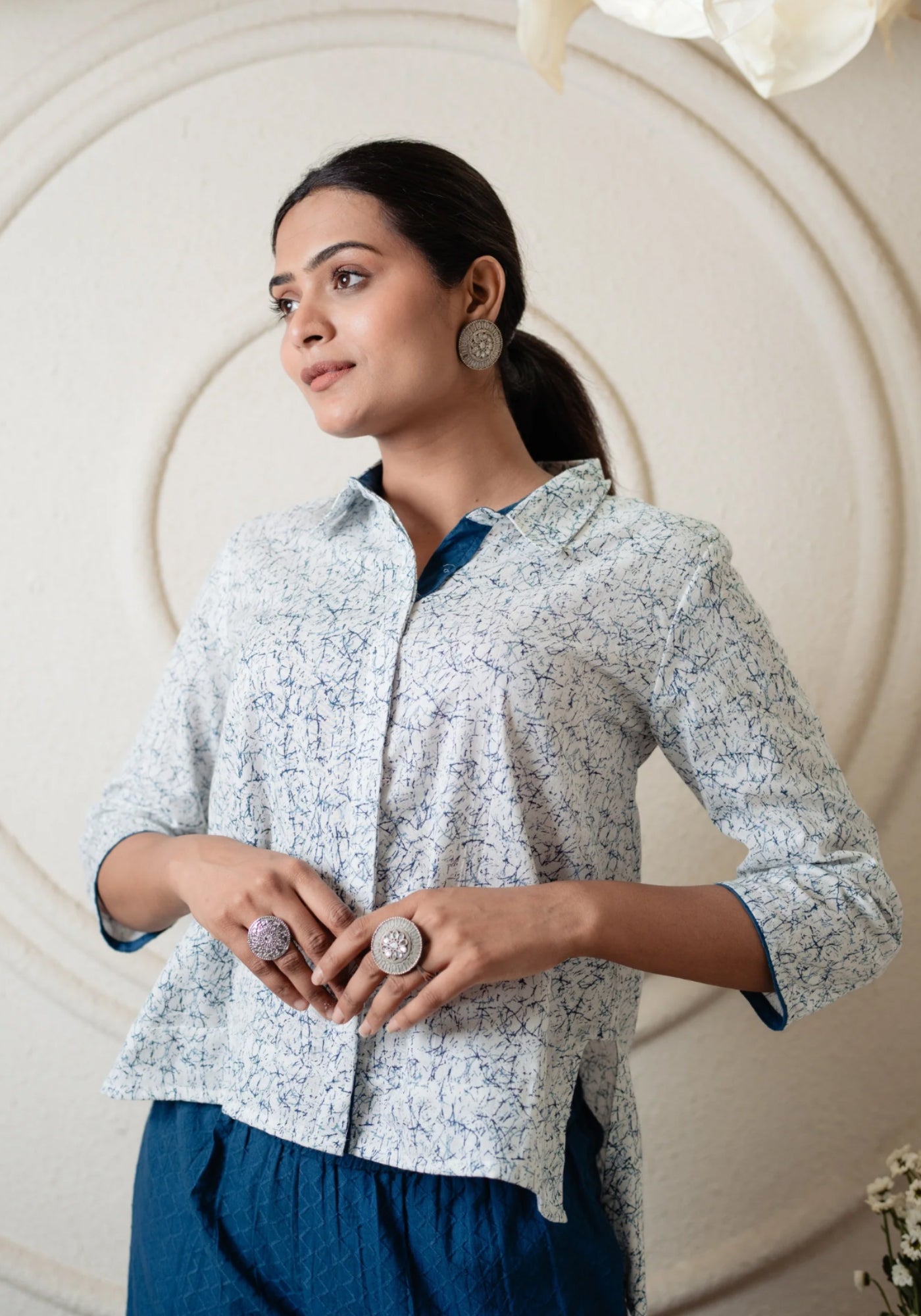IVY PRINTED SHORT SHIRT