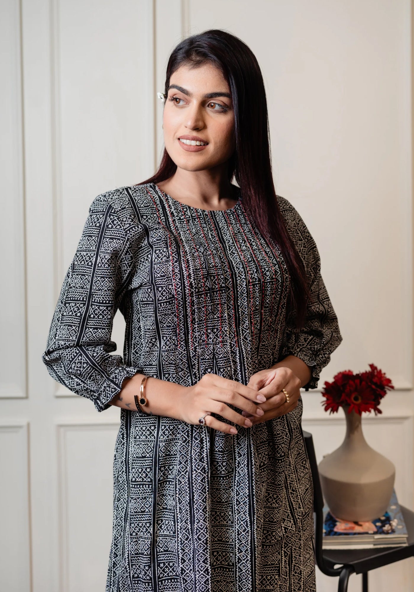MIRA PRINTED TUNIC DRESS