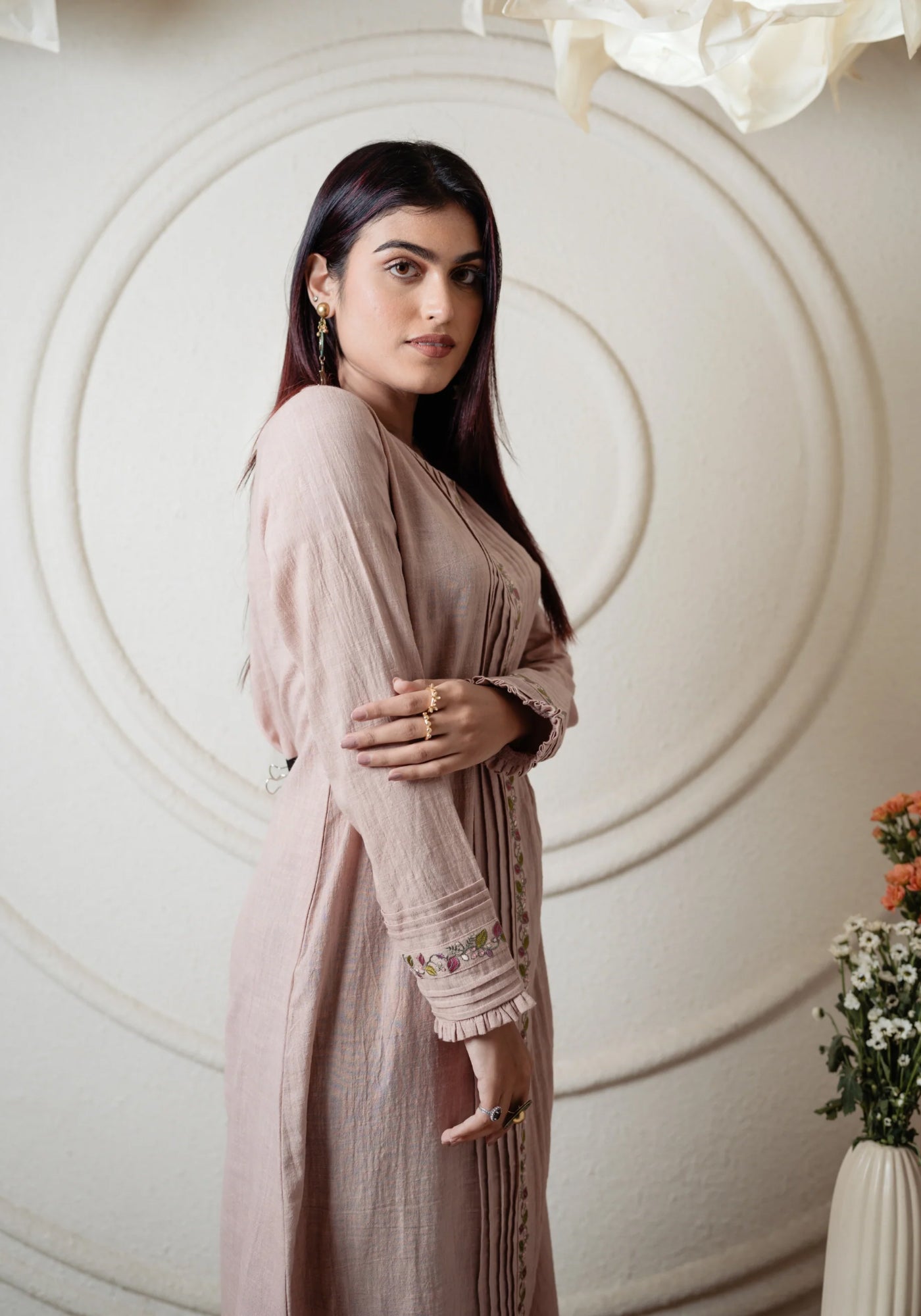 AKIRA FAWN DRESSY TUNIC