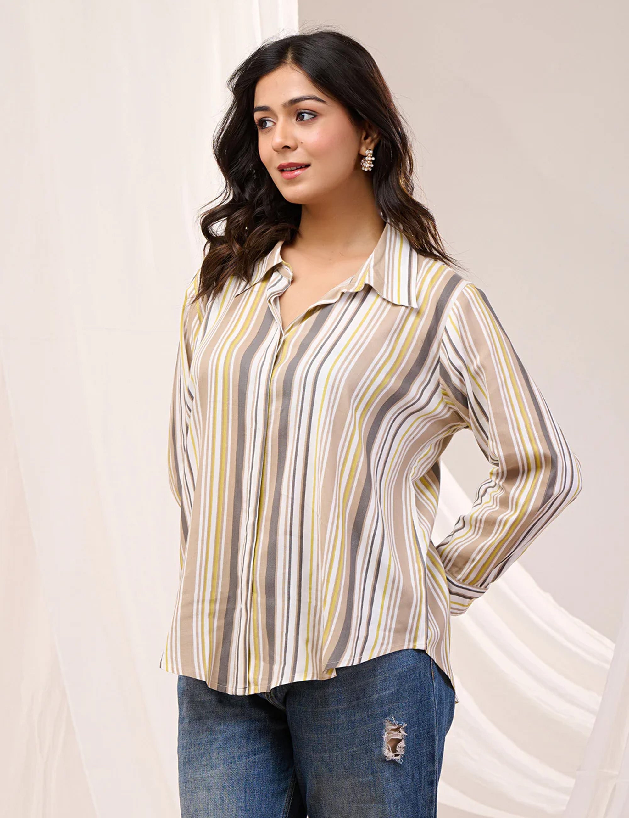 URBAN STRIPES PRINTED SHIRT