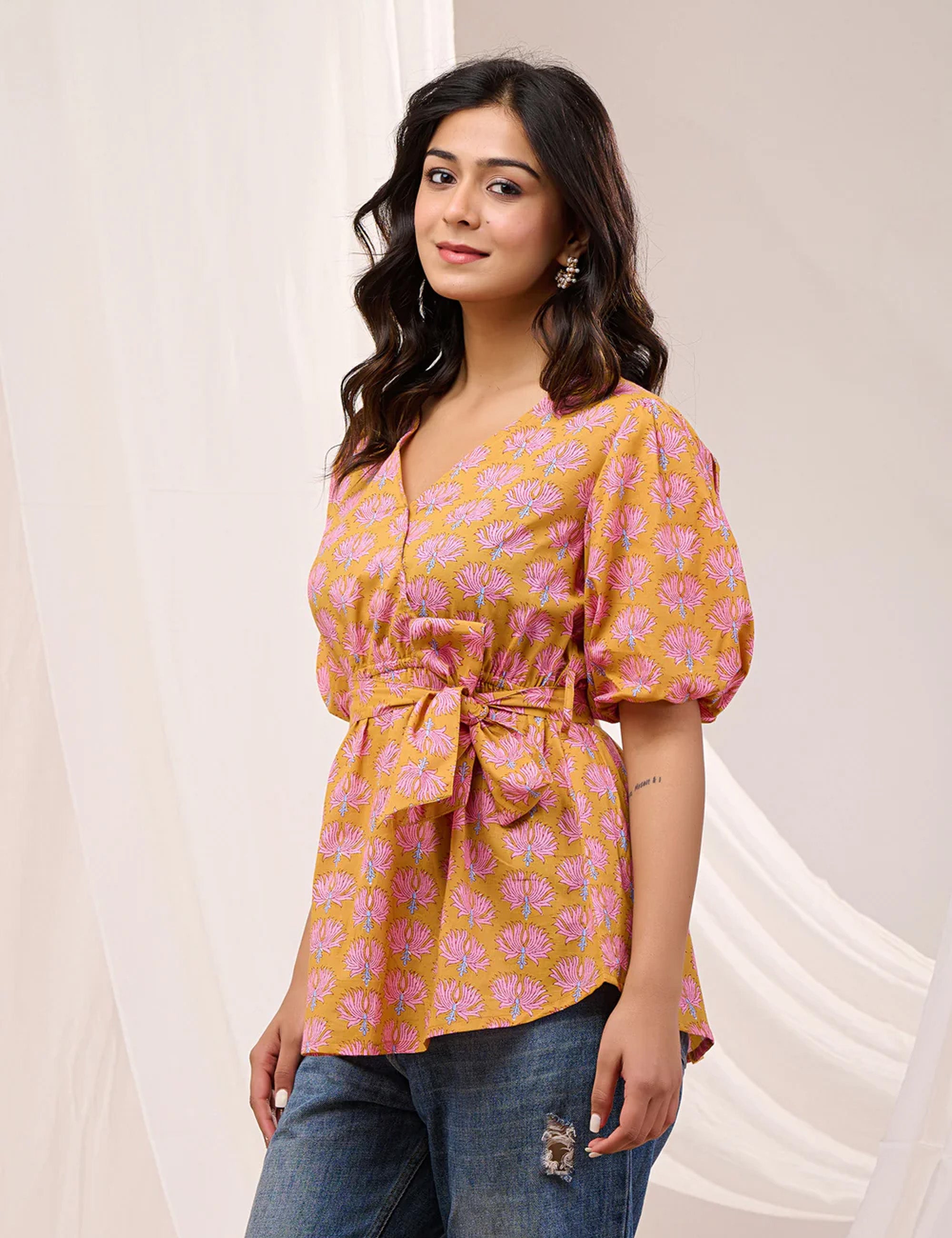 SPRING WHISPER WRAP TOP