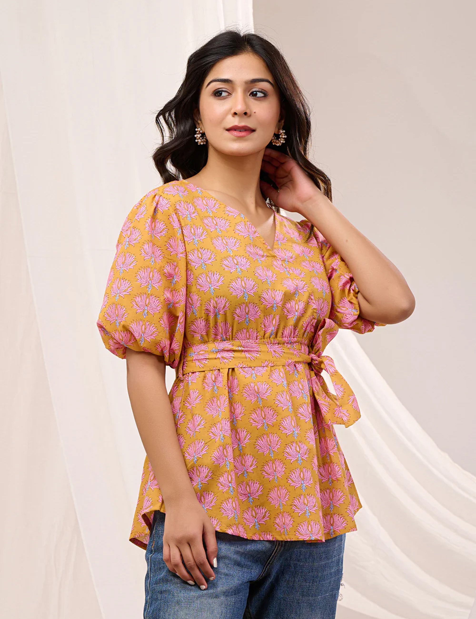 SPRING WHISPER WRAP TOP