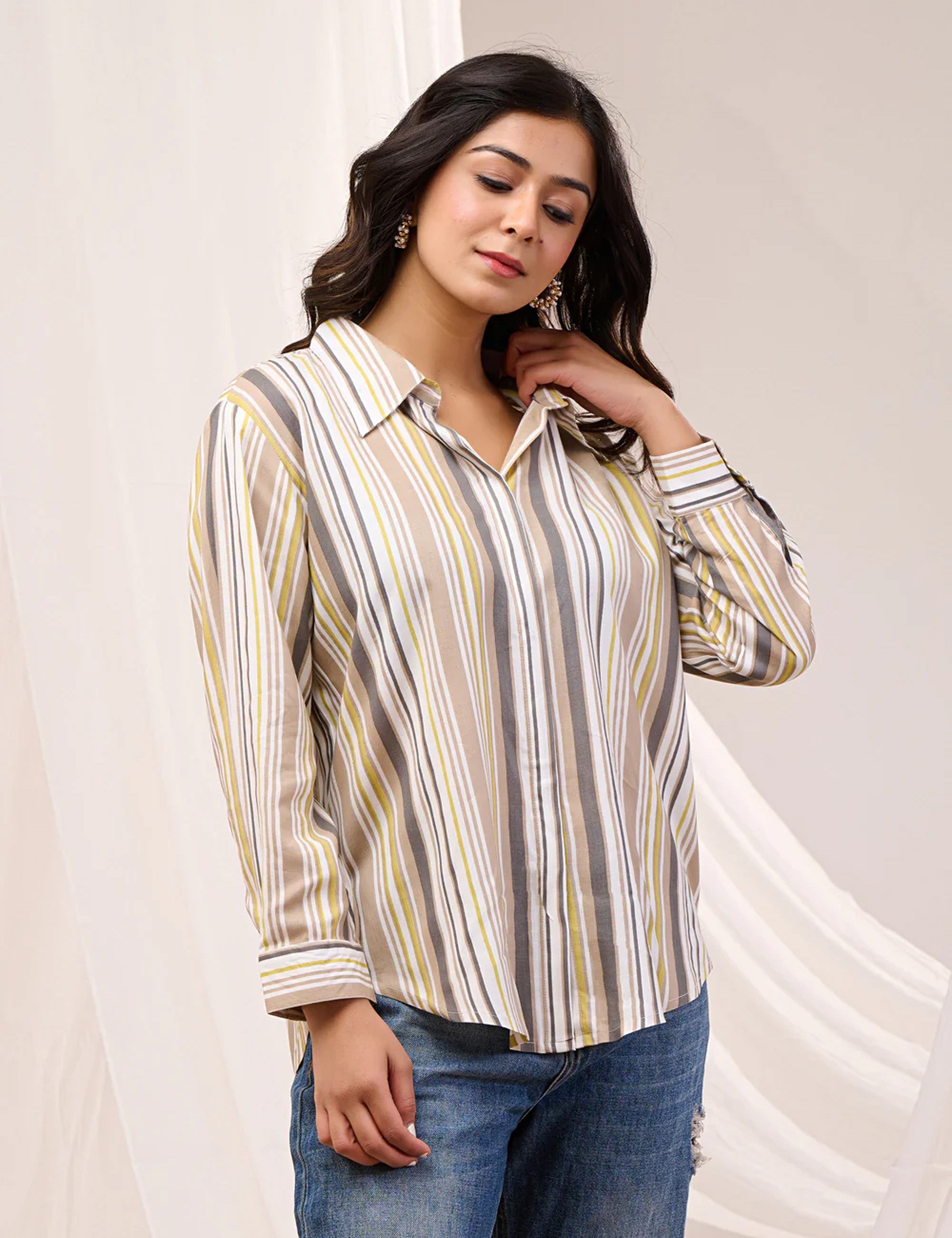 URBAN STRIPES PRINTED SHIRT