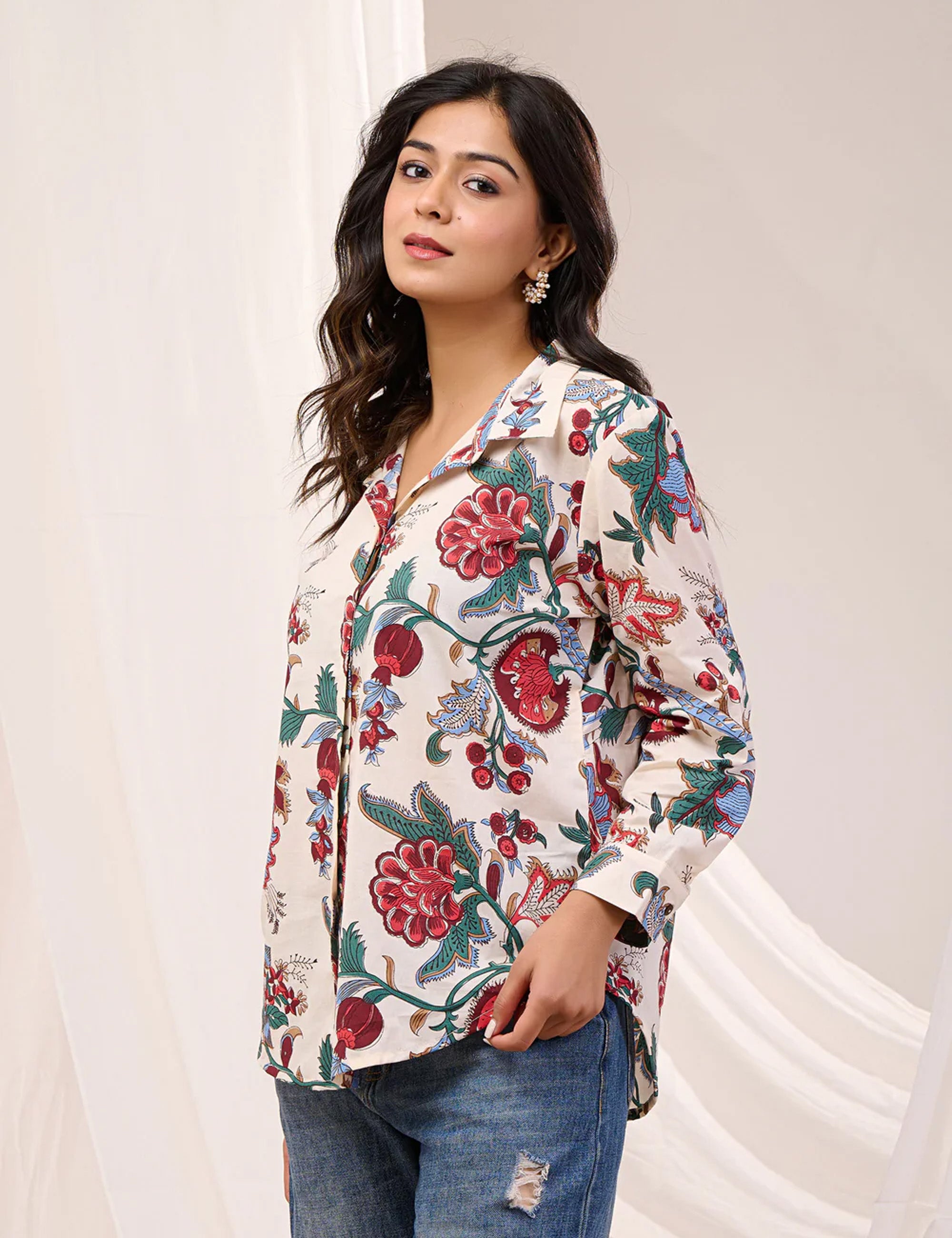 ENCHANTED GARDEN BUTTON DOWN SHIRT