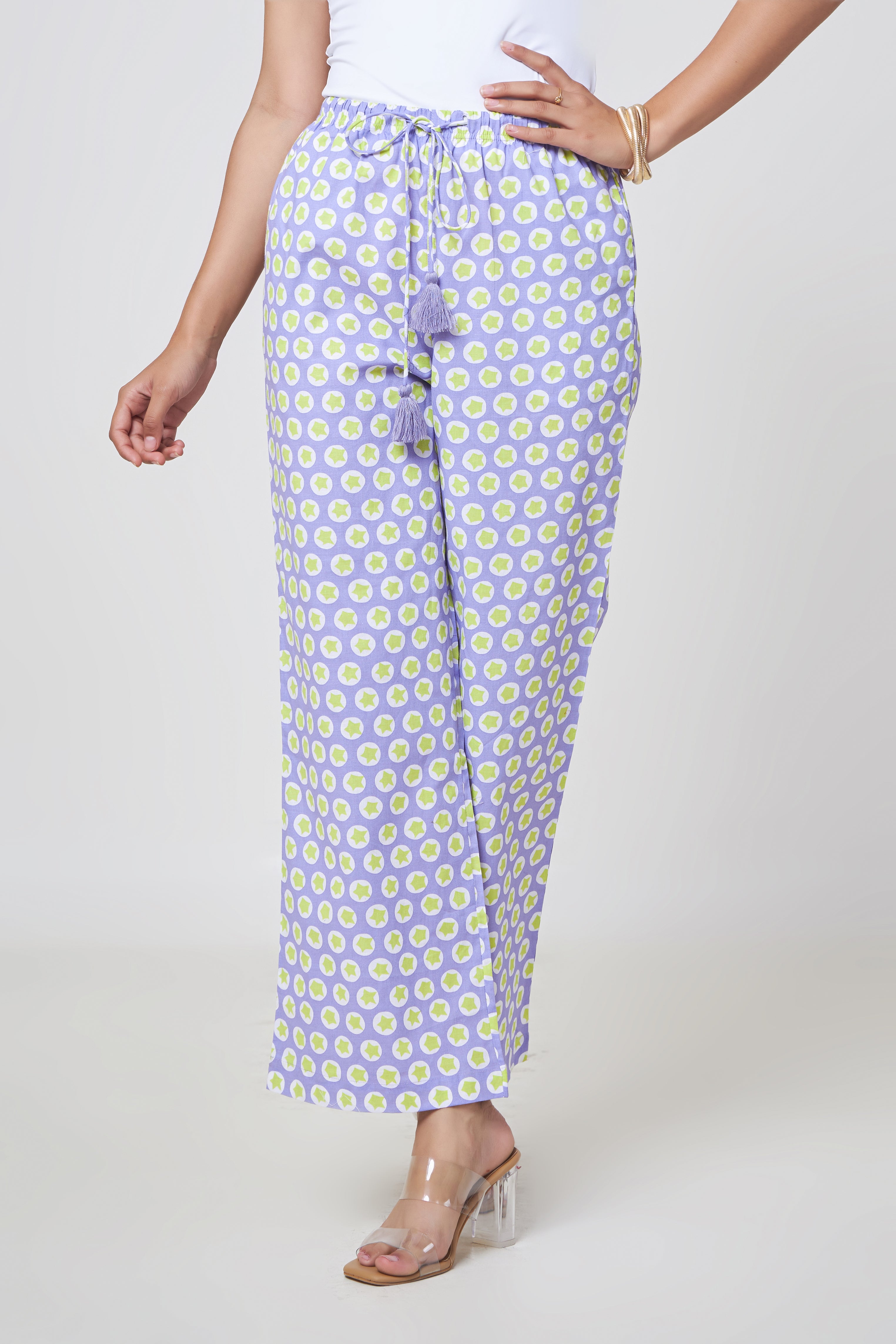 Riva Lilac Tassel Lounge Pants