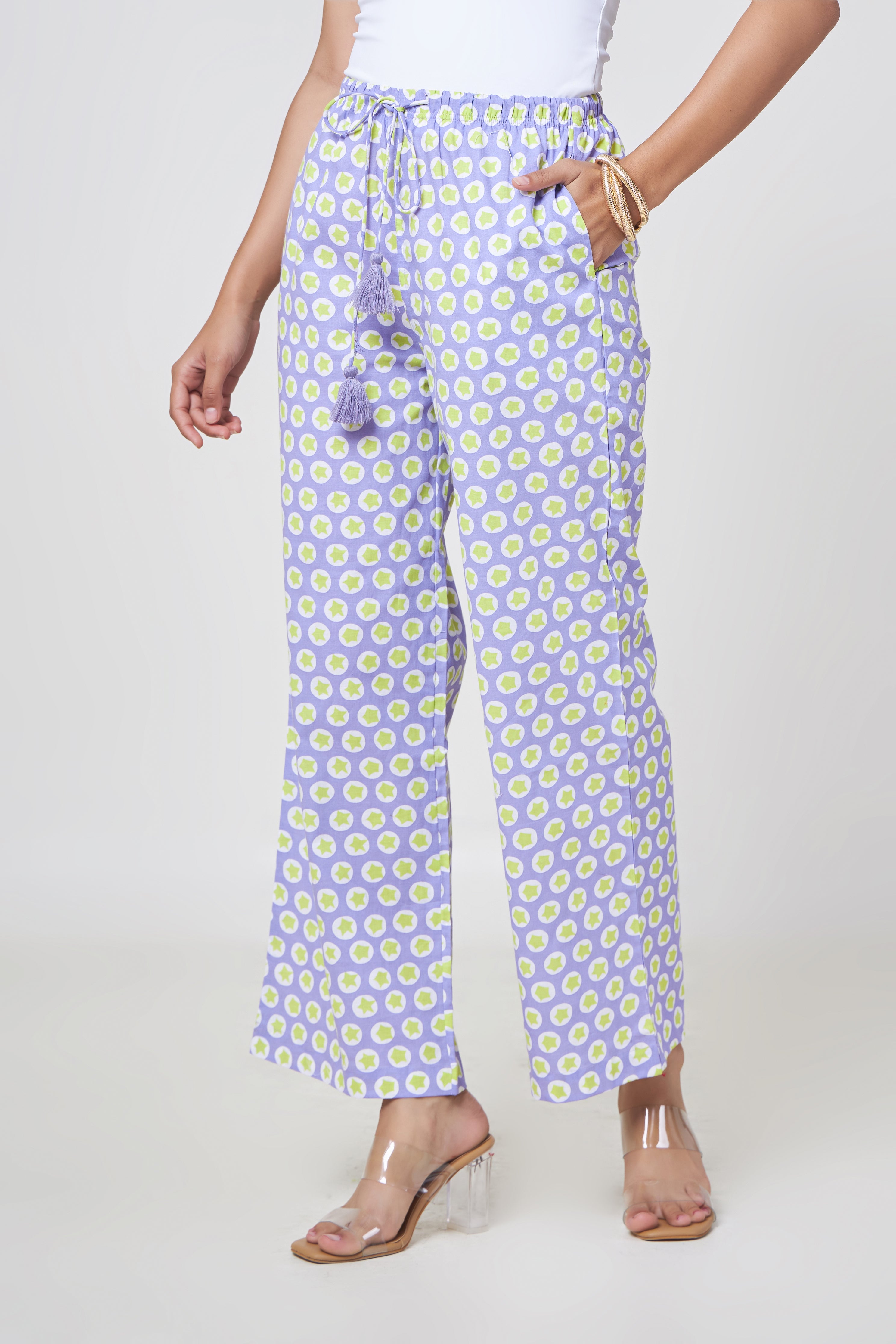Riva Lilac Tassel Lounge Pants