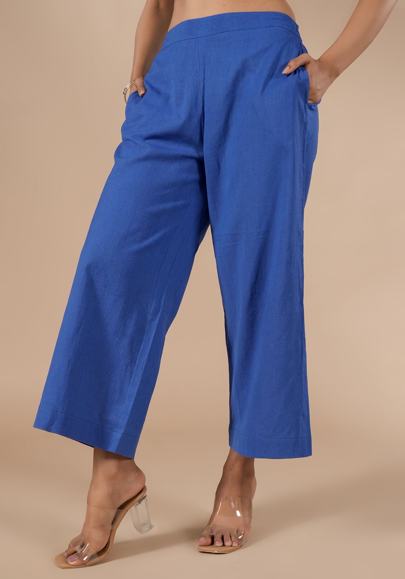 BINDU SOLID BLUE PANTS