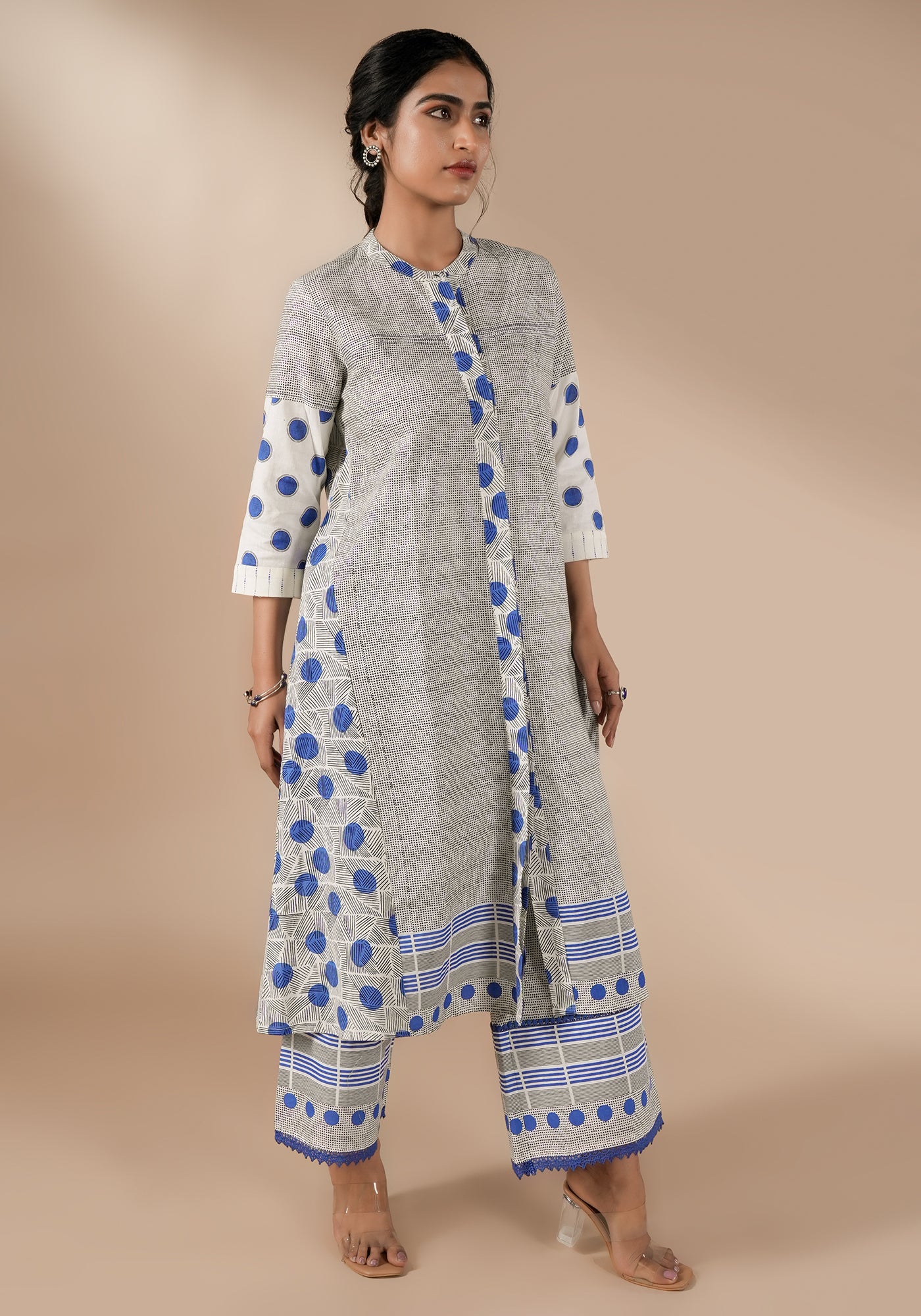 BINDU MULTI PRINT FIT & FLARE KURTA