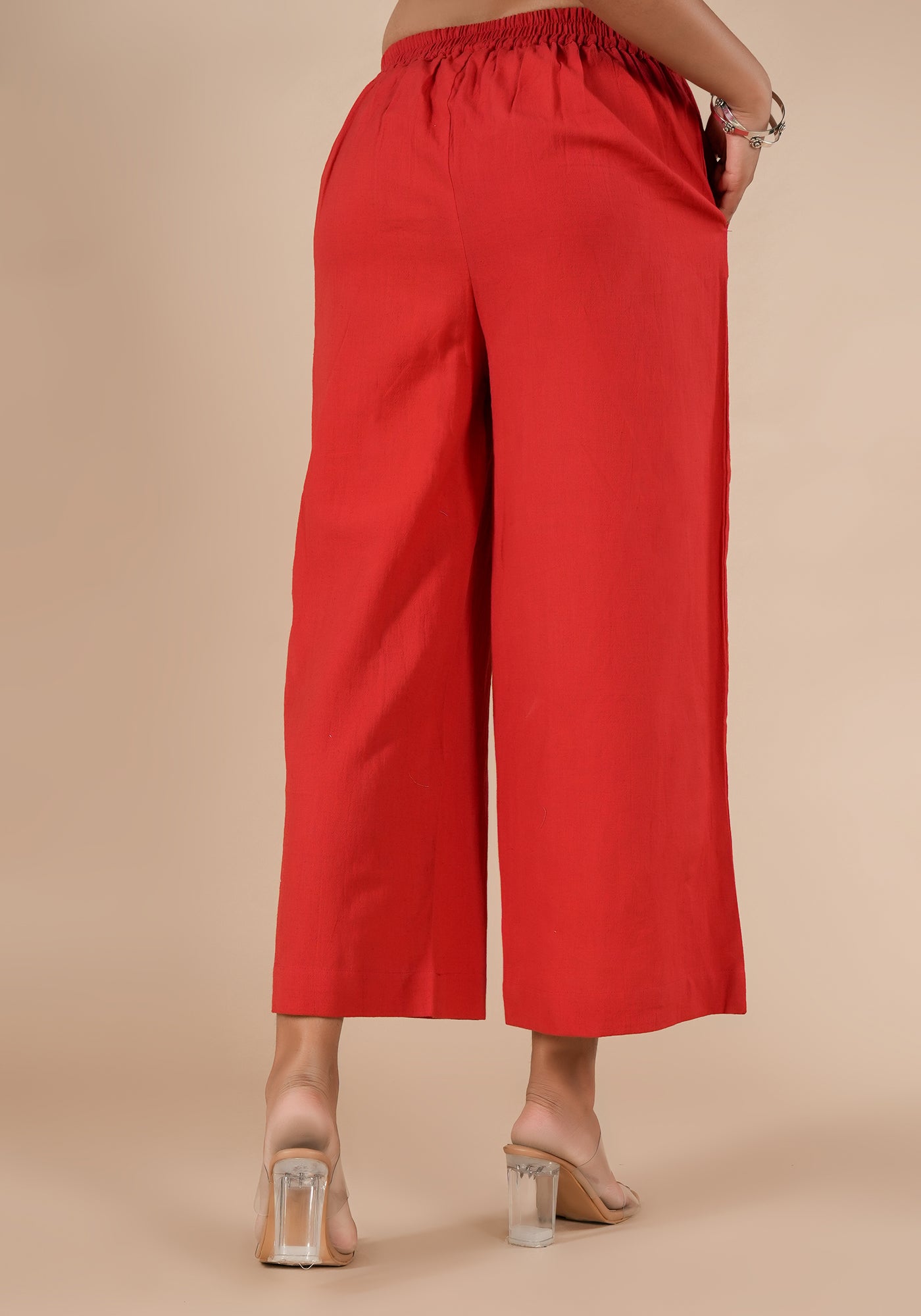 BINDU SOLID RED PANTS