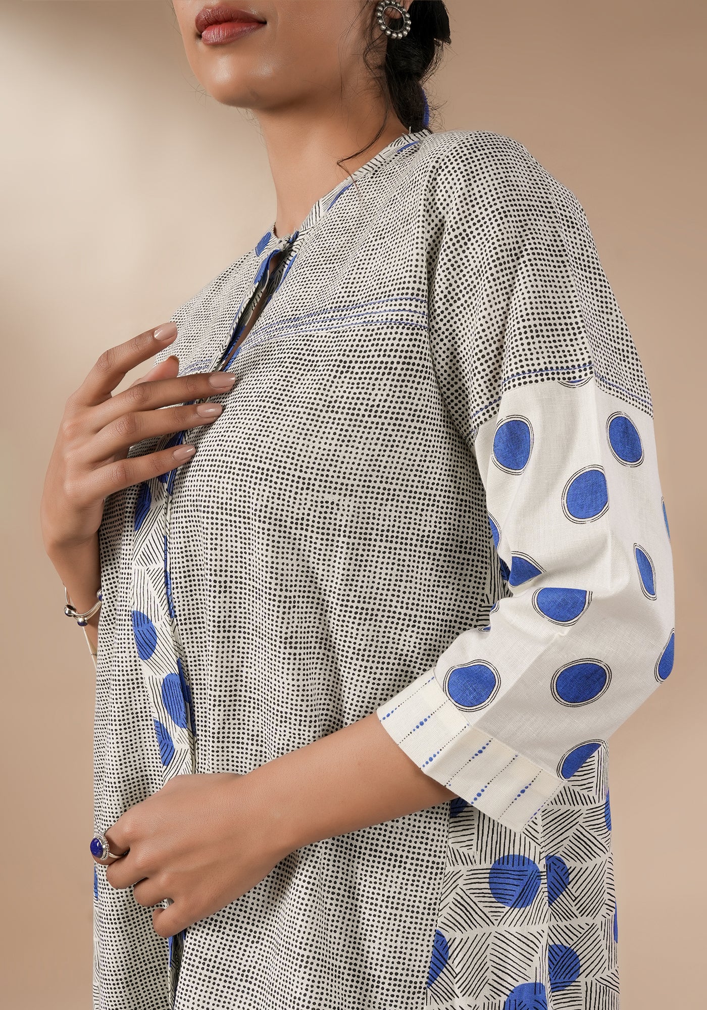BINDU MULTI PRINT FIT & FLARE KURTA