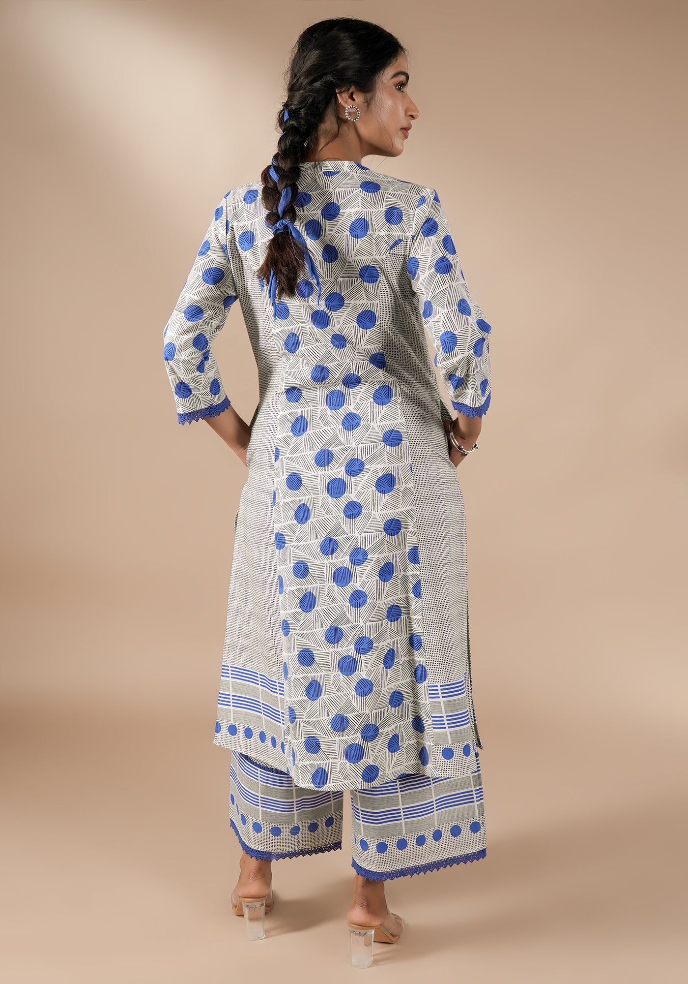BINDU 3 PANEL KURTA WITH PLACKET