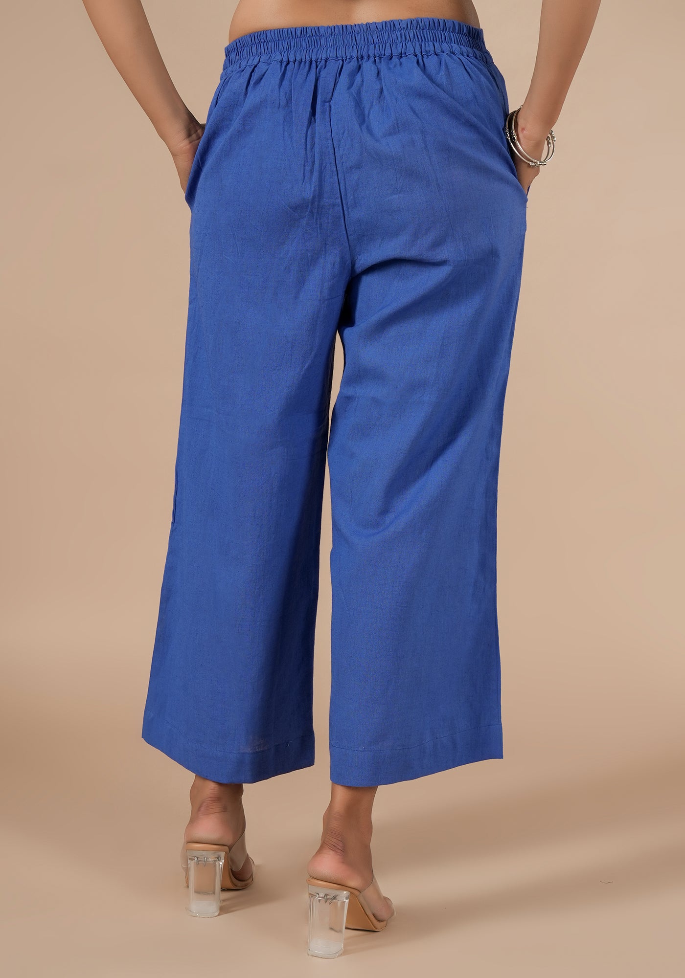 BINDU SOLID BLUE PANTS
