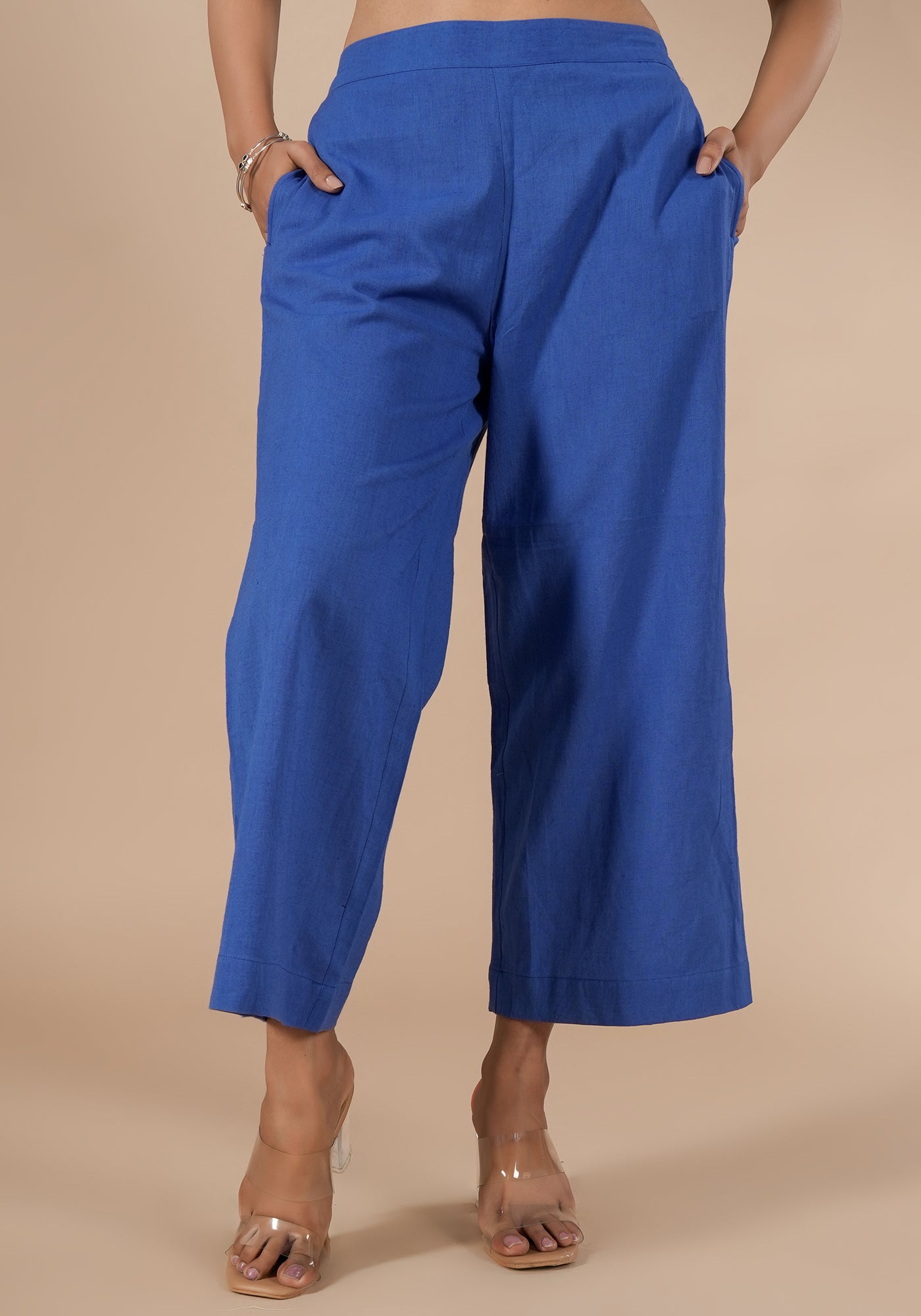 BINDU SOLID BLUE PANTS