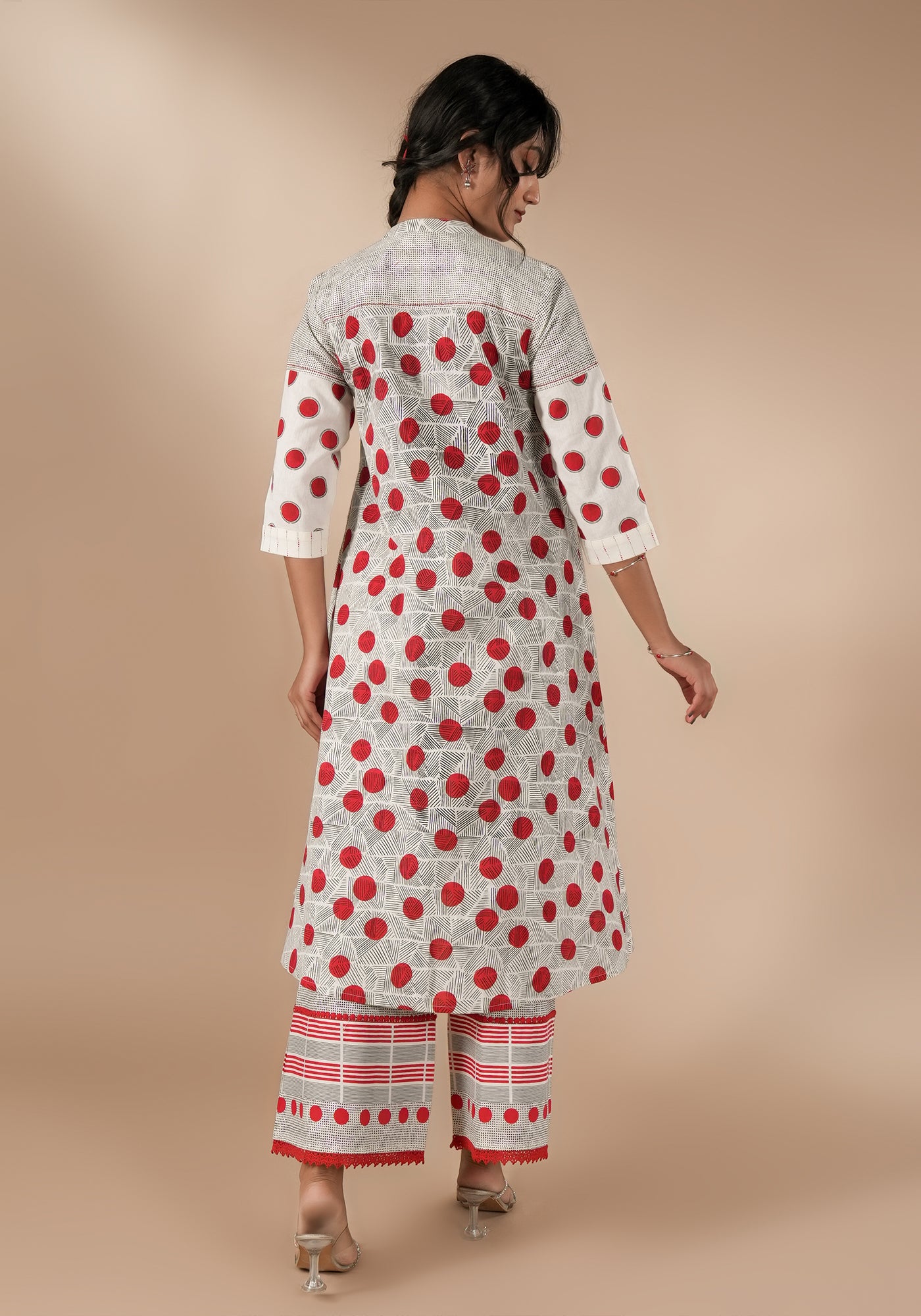 BINDU MULTI PRINT FIT & FLARE KURTA
