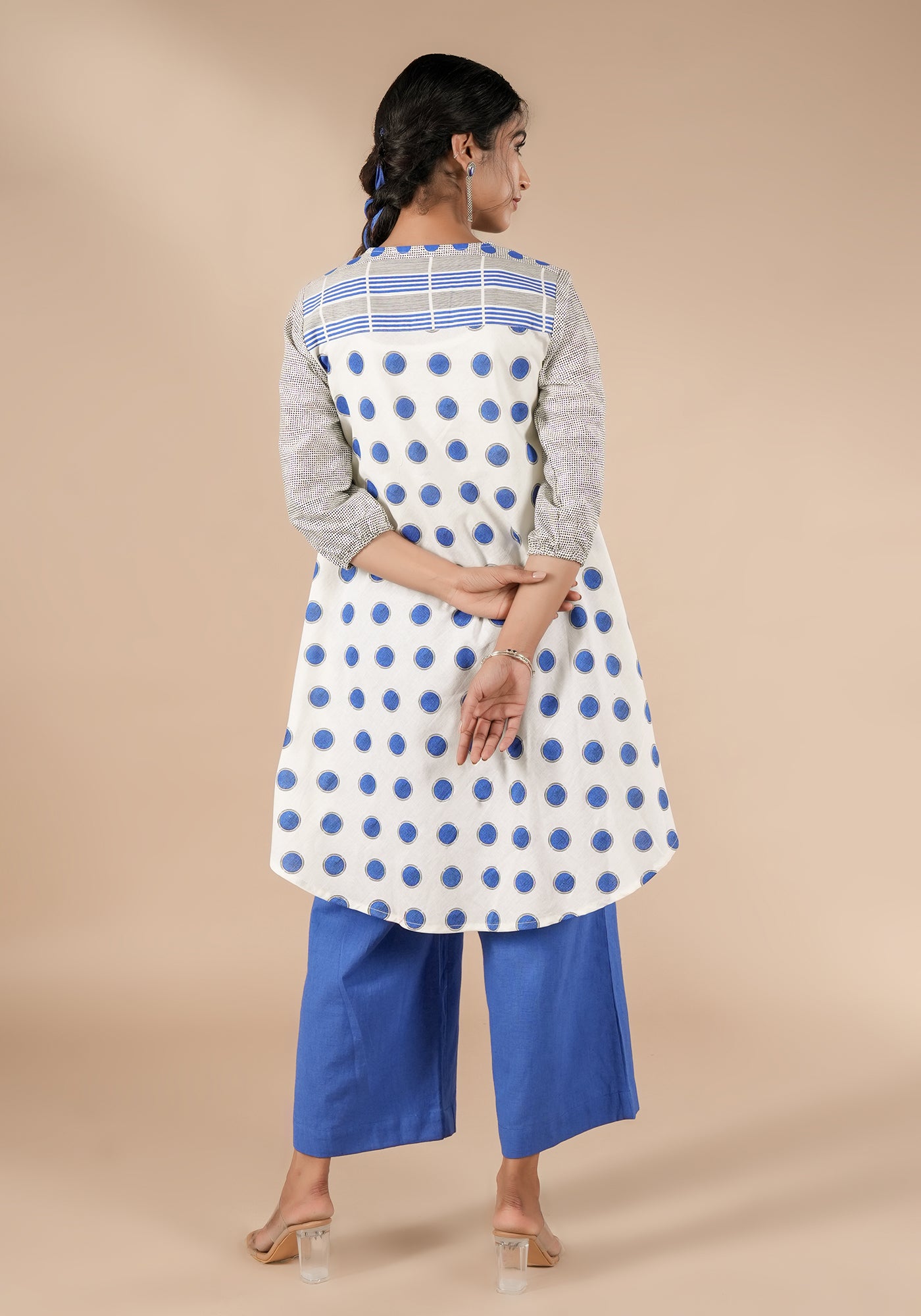 BINDU POLKA PRINT TUNIC