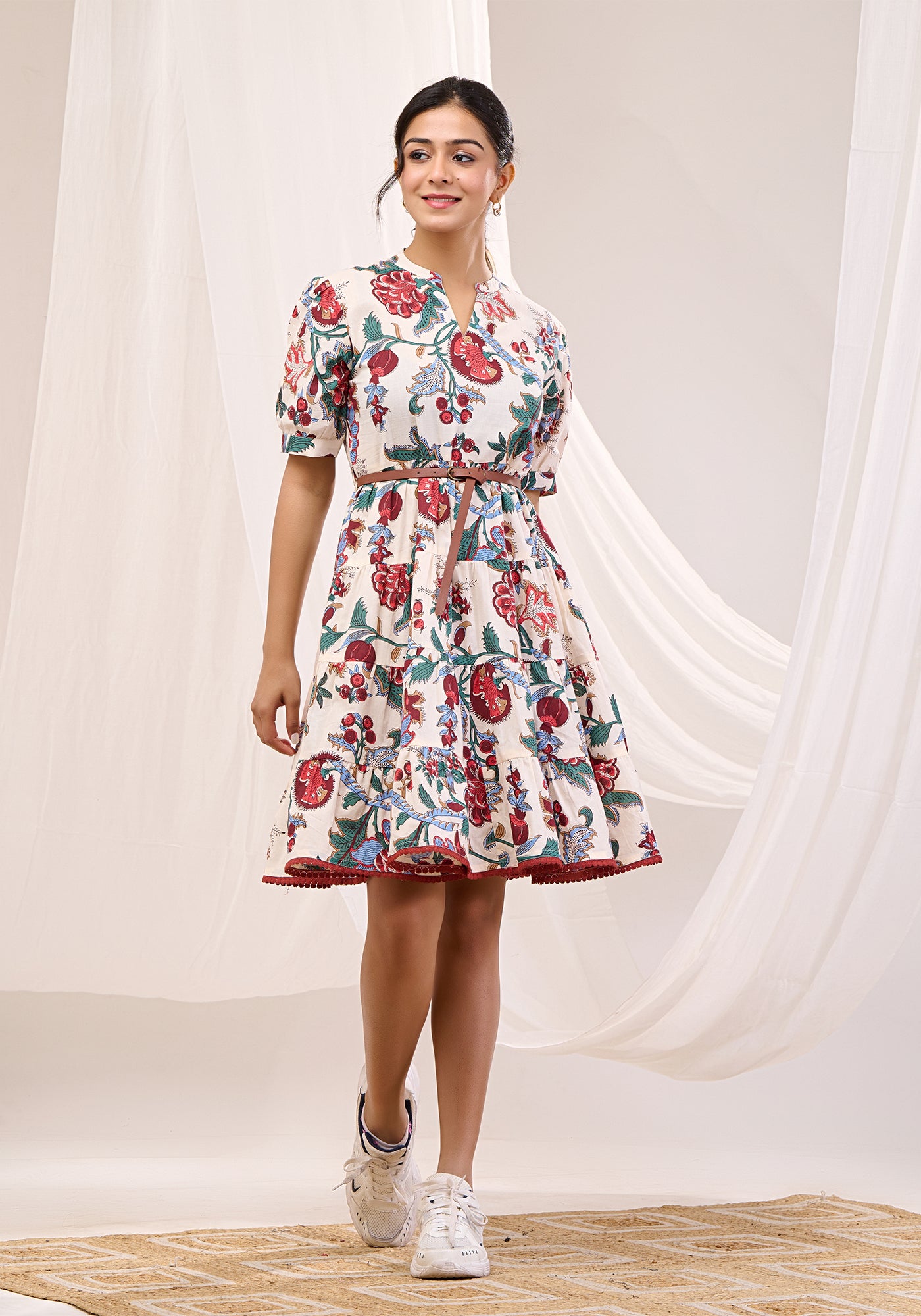 strapless open back dress ENCHANTED GARDEN PARTY DRESS